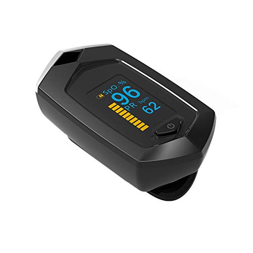 Oxímetro de pulso de dedo, monitor de saturação de oxigênio no sangue, com cordão recarregável, oxímetro de pulso SPO2, sensor de oxigênio portátil, monitor de saturação de O2 com cabo tipo C