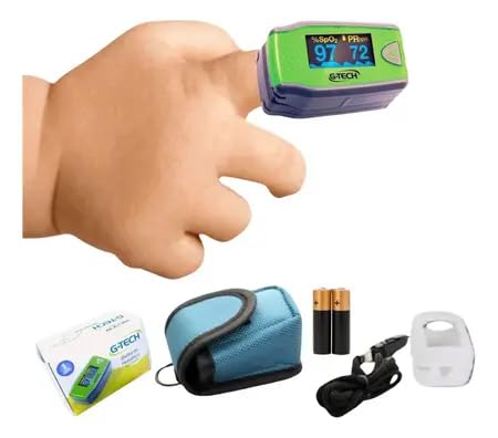 G-tech Oxímetro Pediátrico Infantil para Criança de 0 a 12 Anos com Display OLED