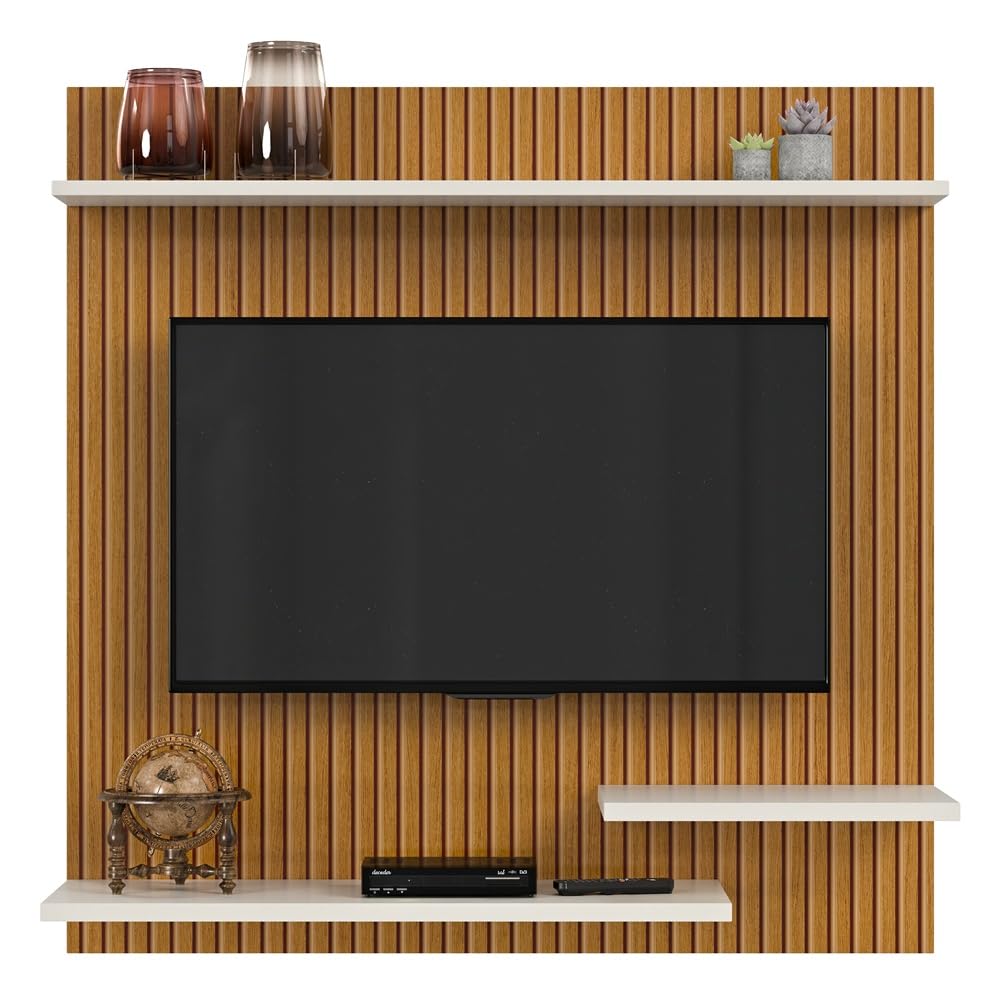 Crippa Lojas Painel Para TV 32" Suspenso Sala Quarto com Prateleiras Madri