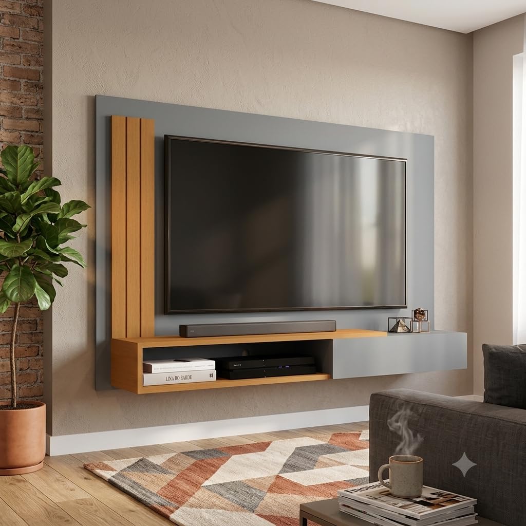 Painel para TV Smart Até 50 Polegadas (CINZA NATURE)