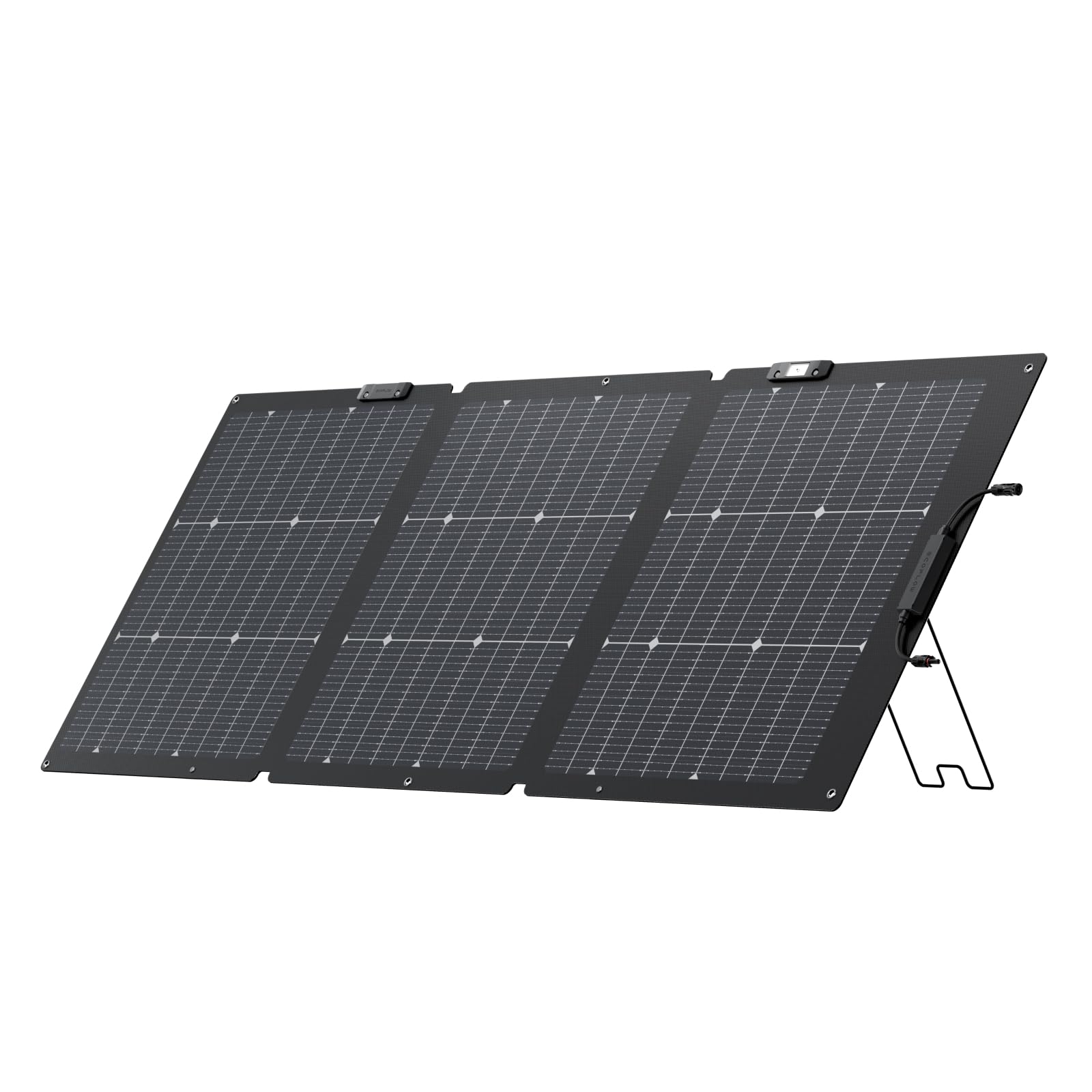 EF ECOFLOW NextGen Painel Solar Portátil Bifacial 160W para Estação de Energia, Eficiência de até 25%, Carregador Solar Dobrável com Suporte Ajustável, À Prova d'Água IP68 para RV, Sistemas Off-Grid