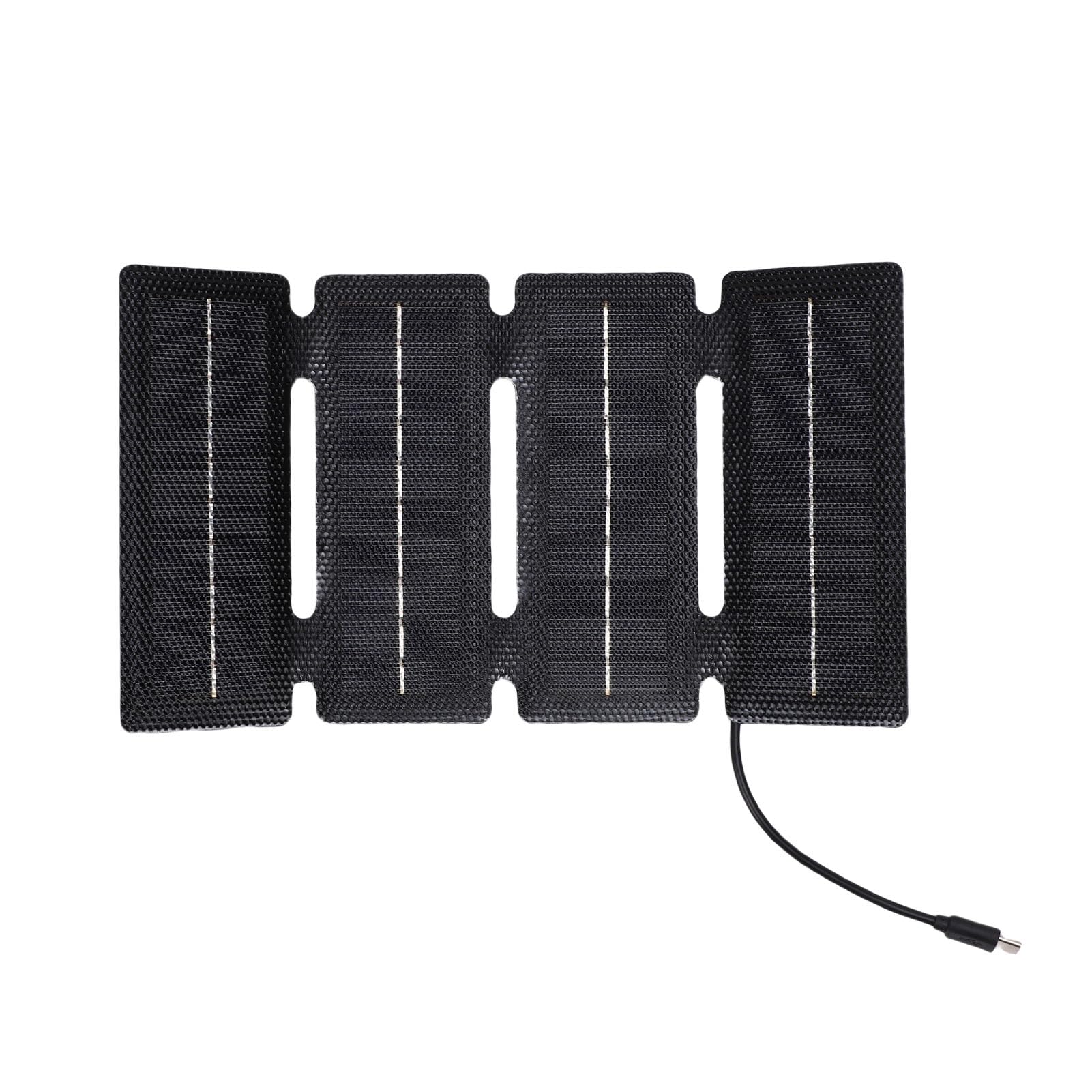 Asixxsix Painel Solar Portátil de 20 W, Carregador de Painel Solar Dobrável Tipo C para Acampamento de Emergência Em Viagens Ao Ar Livre, ETFE Ultrafino de Silicone Monocristalino de 4