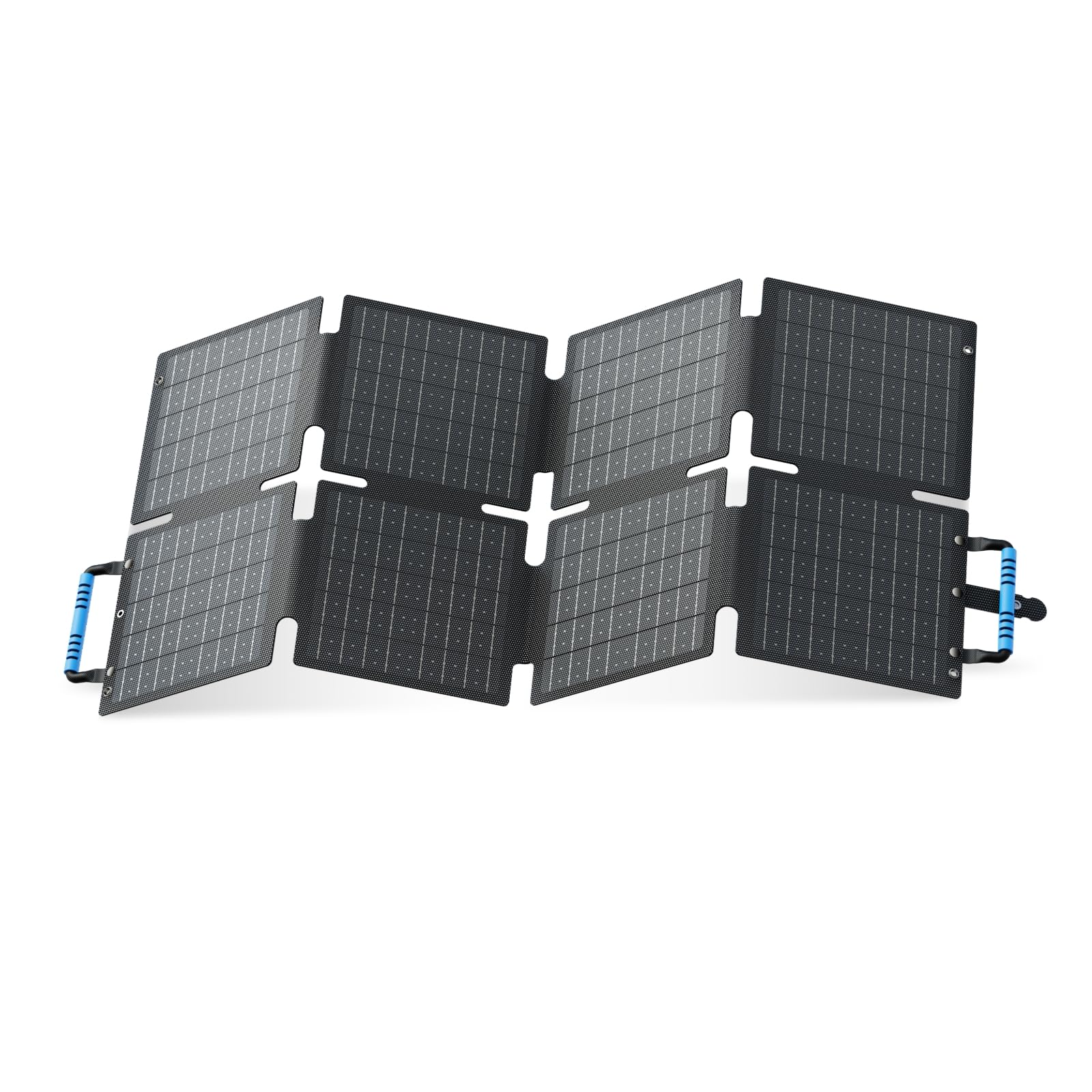 BLUETTI Painel Solar 60W para Estação de Energia Portátil, Portas AC2A, USB-A e USB-C para Tablet, Telefone e Drone, Carregador Solar Dobrável para Caminhadas, Camping e Viagens