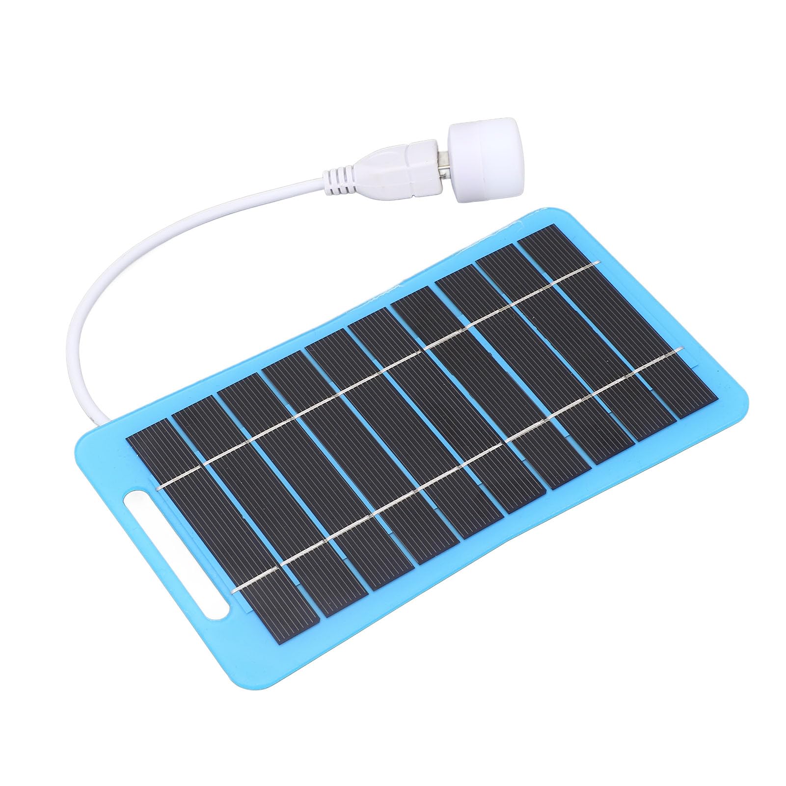 GOWENIC Painel Solar Portátil, Carregador Solar USB 5V 5W Com Alça de Luz para Acampamento Ao Ar Livre, Caminhadas e Viagens