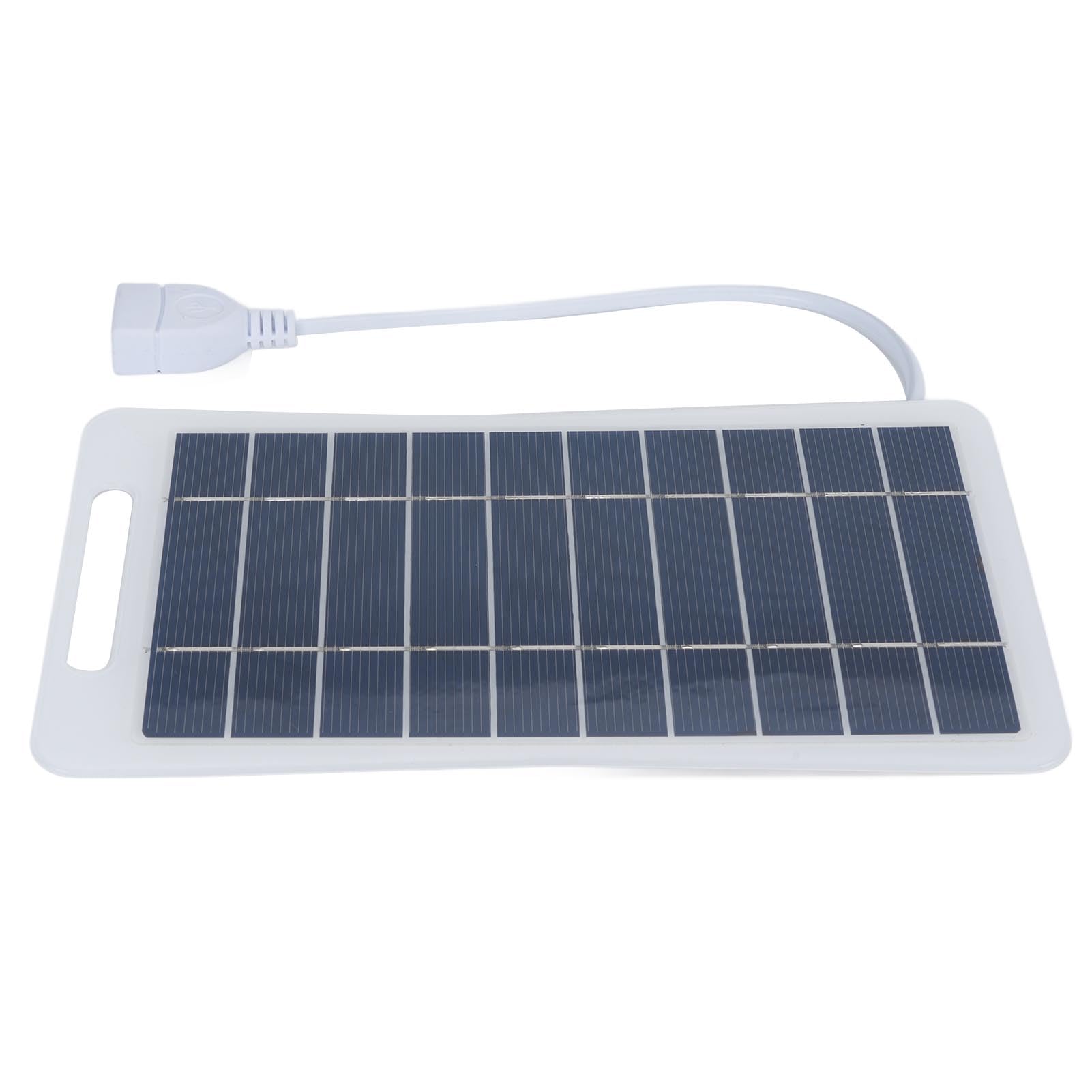 Fabater Carregador de Silicone Monocristalino Compacto de Painel Solar Portátil para Camping RV Caminhadas 9x16,5cm 1 Unidade