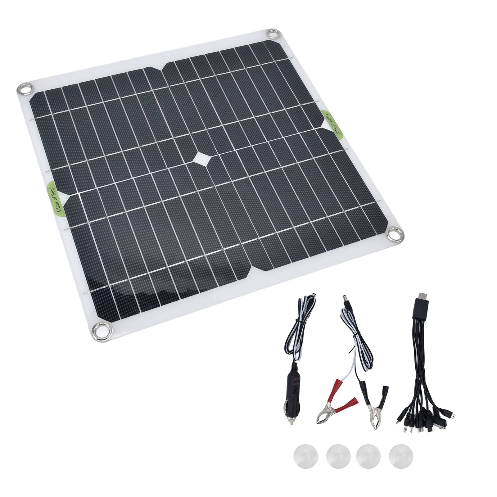 Hyuduo Painel Solar Portátil, Placa de Carregador Solar de 200 W à Prova d'água, Design Fino e Leve para Uso Doméstico Em Barcos de Carro, Painel Portátil para Backup de Emergência Em Viagens Ao Ar