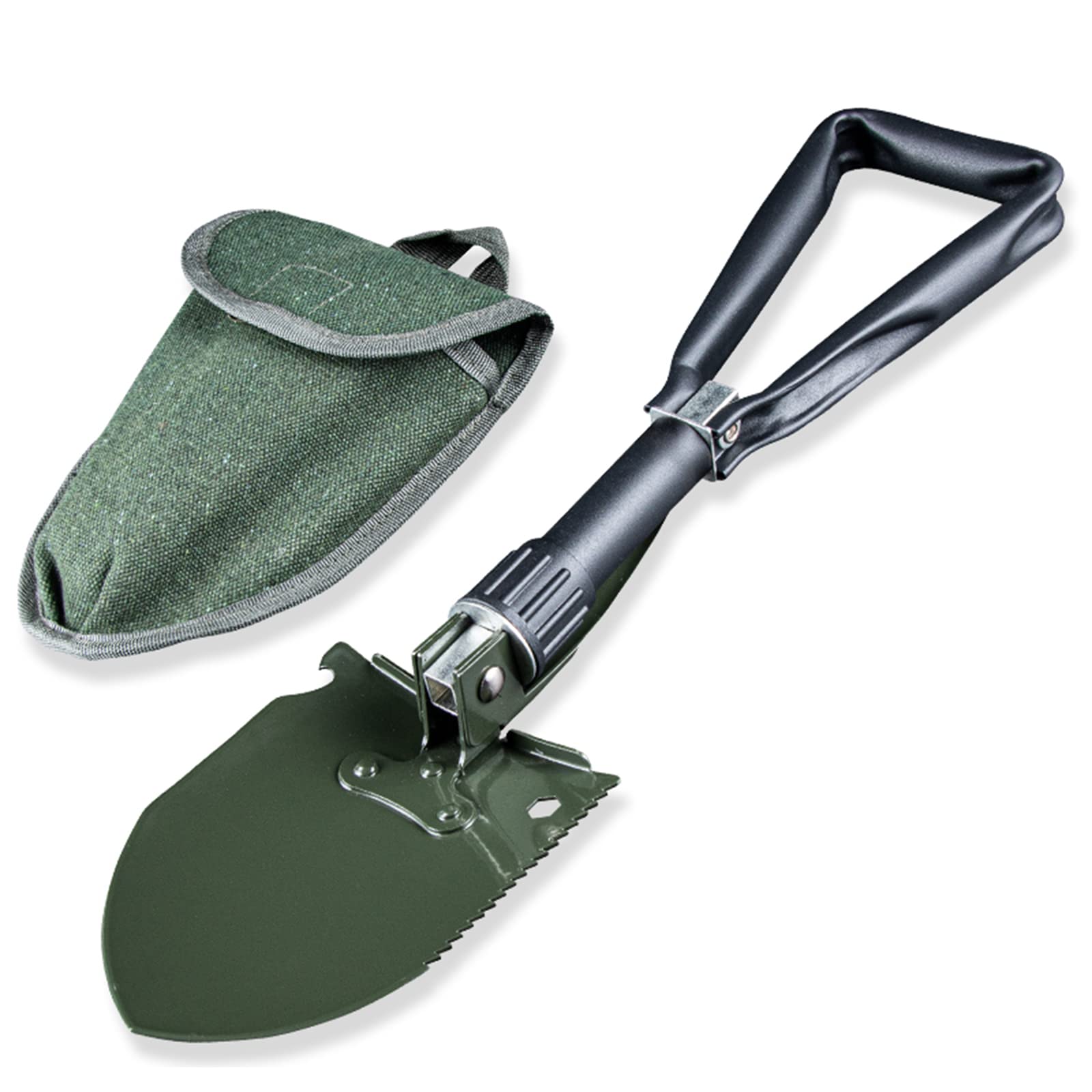 Pá de acampamento pá dobrável multifuncional para mochila de aço para acampamento ao ar livre jardim de sobrevivência (CL501-46cm)