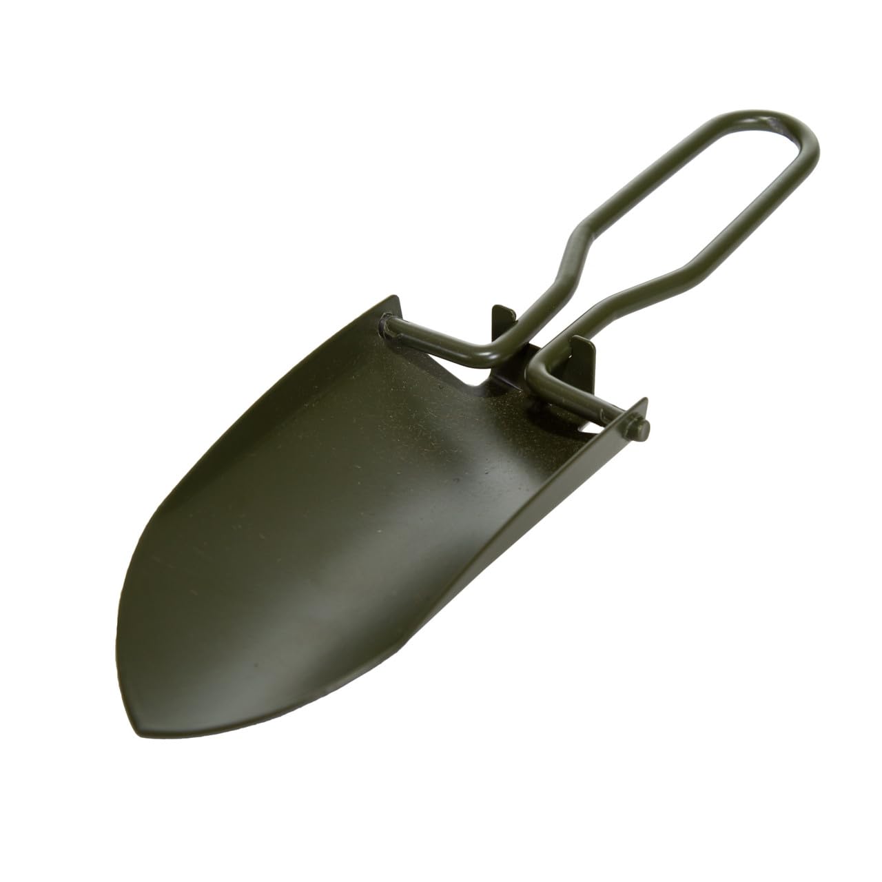 Stansport Pá dobrável de aço inoxidável com bainha – compacta – 12,7 cm – acampamento de sobrevivência ao ar livre, caminhadas, jardinagem, mochila, emergência portátil