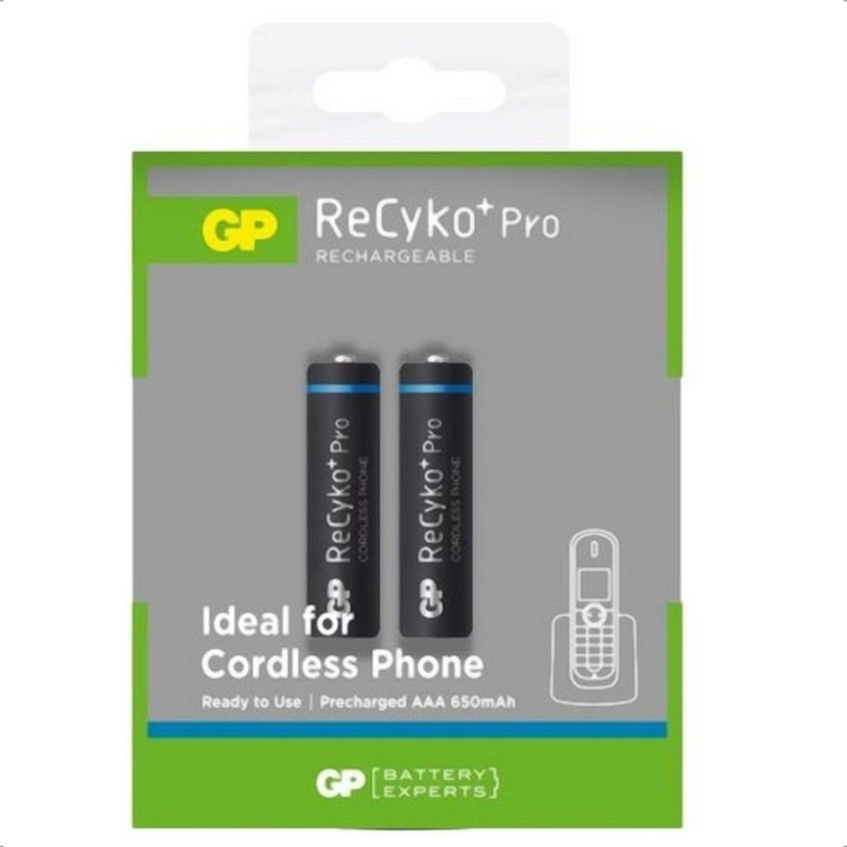 GP - Pilhas Recaregáveis AAA 650Mah - Blister com 2 unidades