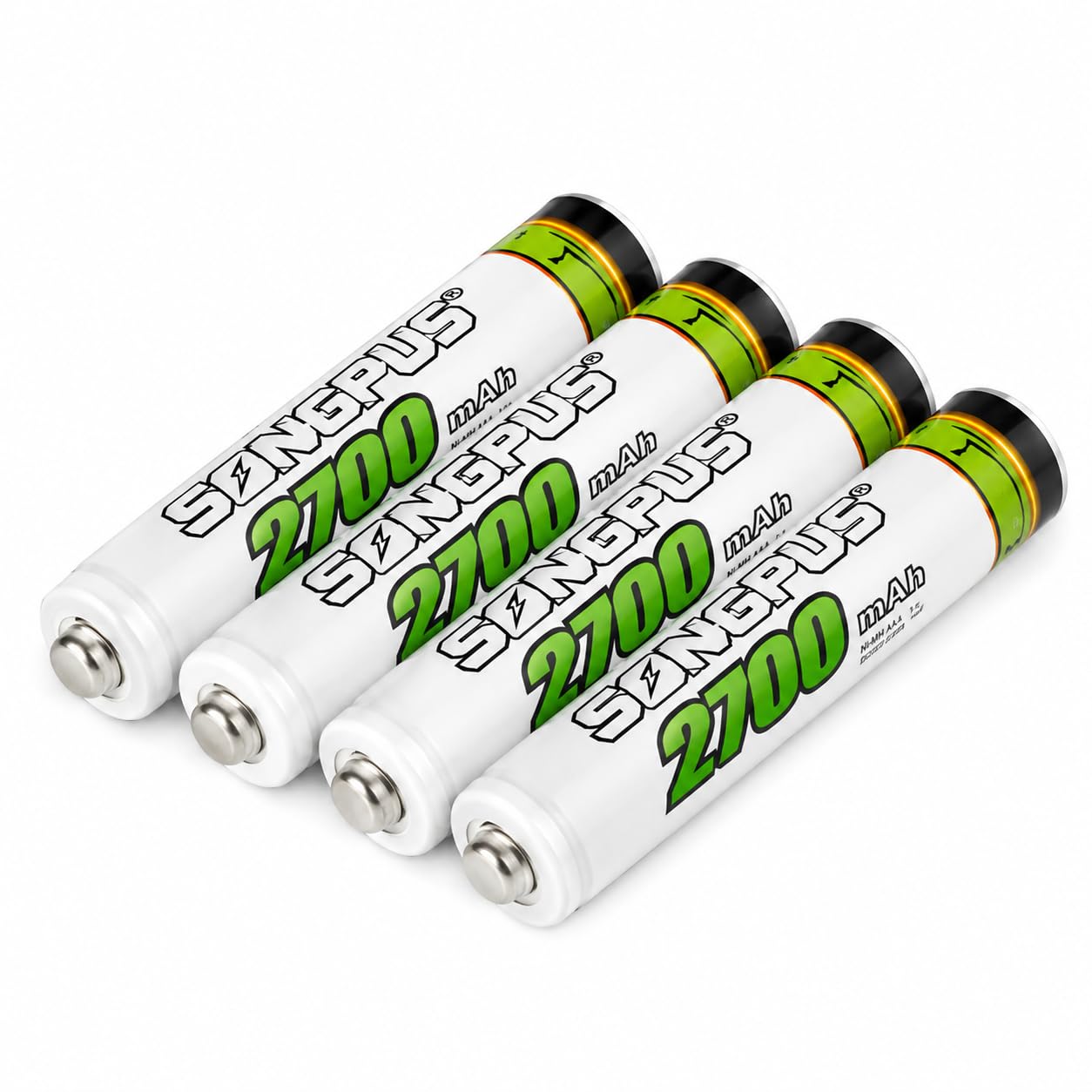 Pilha Recarregável AAA 2700mAh SONGPUS com 4 unidades