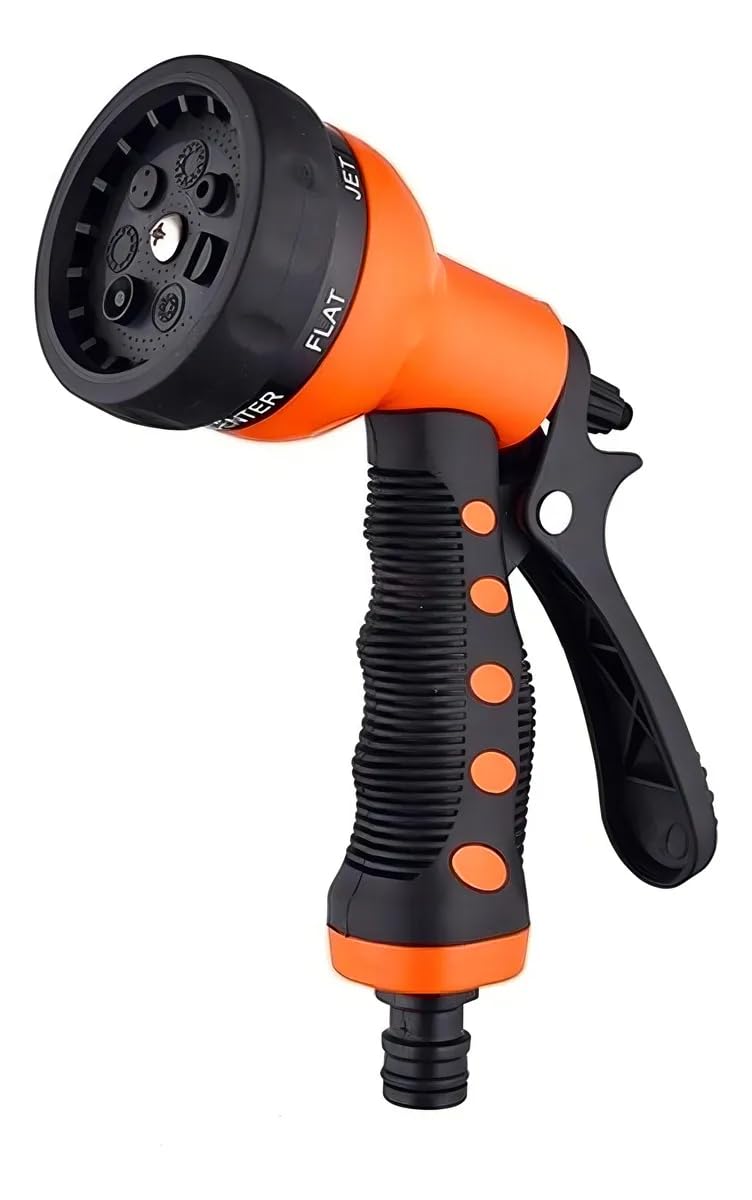 BESTFER Esguicho Hidropistola Multifunção P/ Engate Rápido BFH1493 - ABS - 7 Funções - Gatilho Liga/Desliga - Trava Jato Contínuo