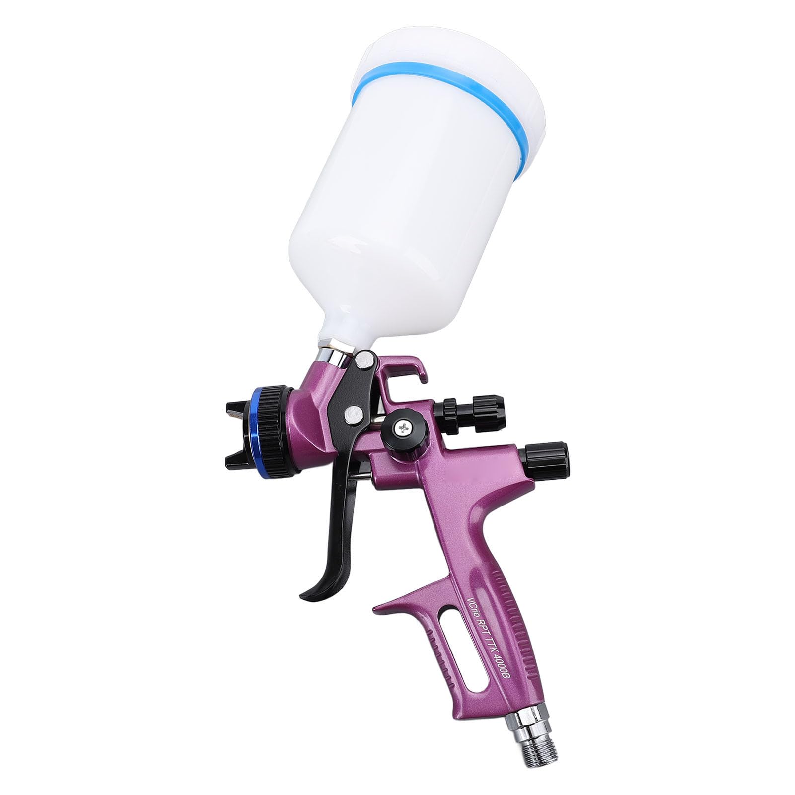 Kit de Pistola de Pulverização de Hvlp Com 1,3 Mm de Ponta de 600 Ml de Pulverizador de Tinta Profissional 4000b para Móveis Projetos de Arte de Parede Pintando Pintura