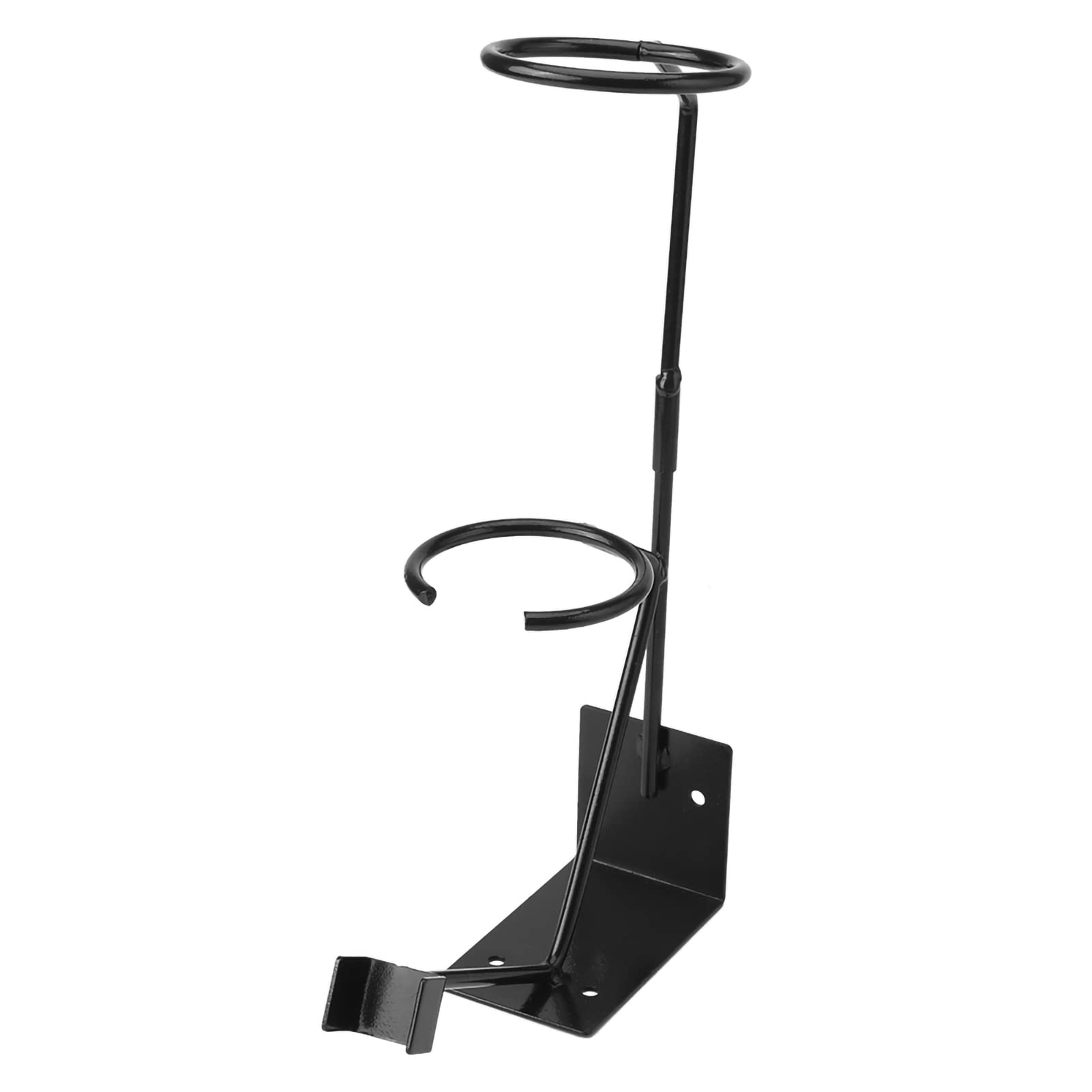 Fabater Suporte para Pistola de Pintura por Gravidade - Suporte para Pulverizador de Aço de 2 Peças Com de Filtro Removível para Montagem Em Parede ou Bancada, Preto, 692g
