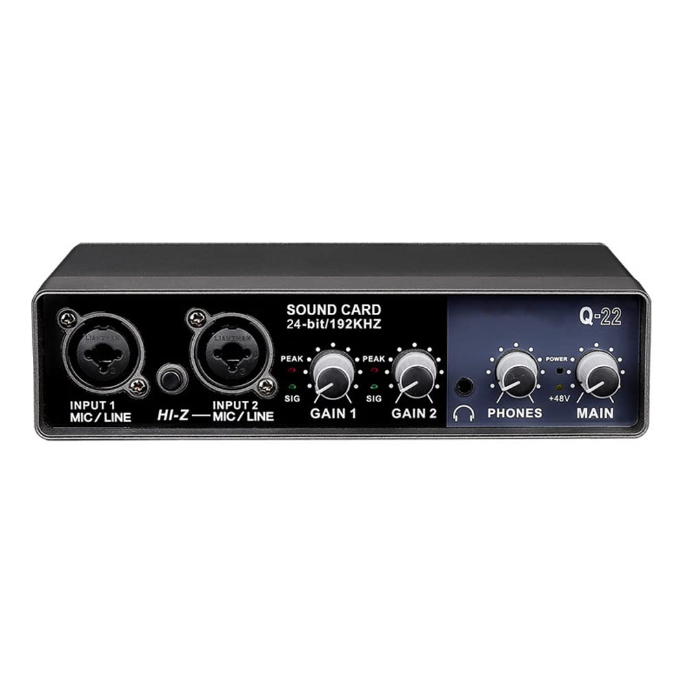 Galori Interface de portátil USB Placa de som pré-amplificador de microfone Computadores Equipamento de mixagem digital e sintonizador de gravação
