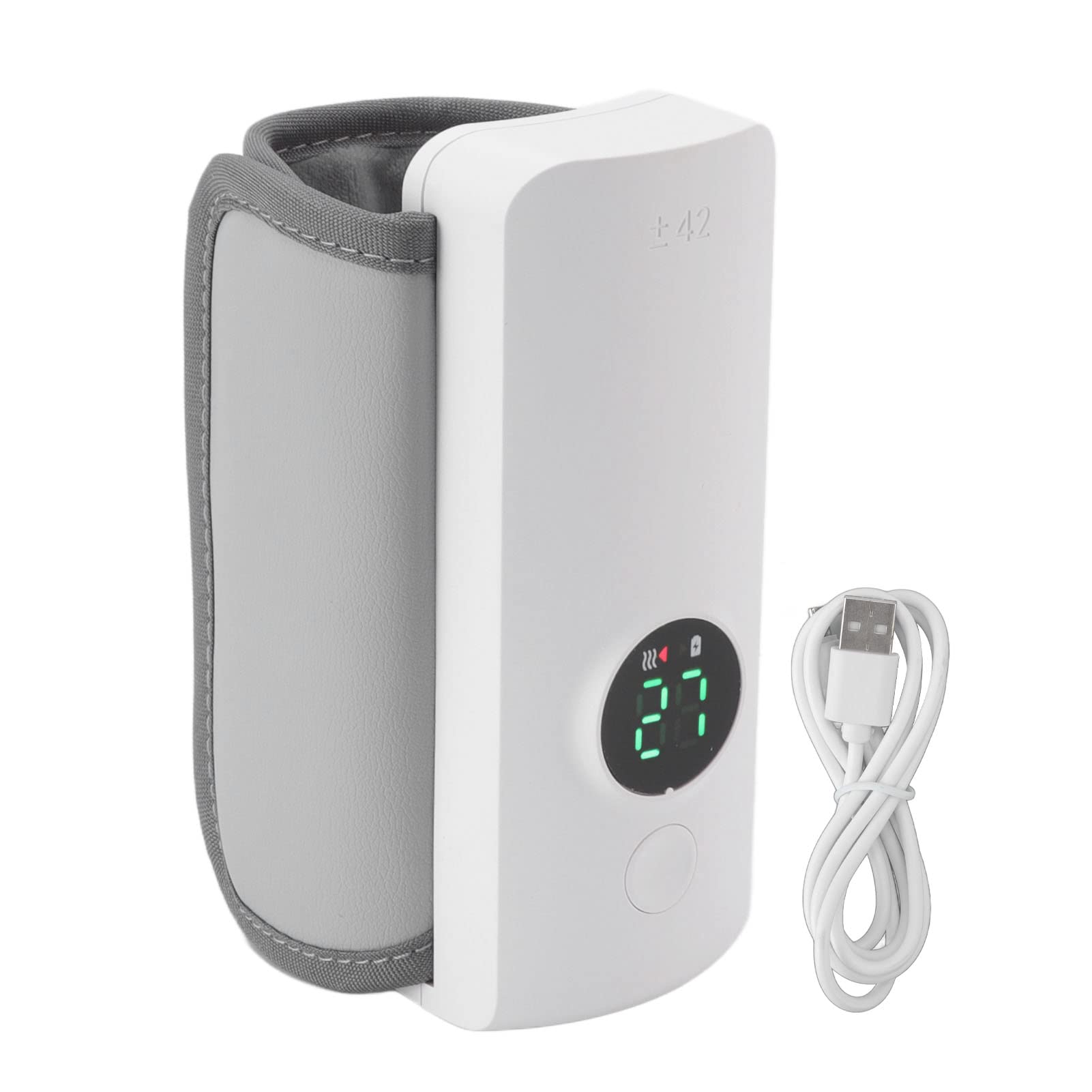 Lyrlody Bolsa Térmica para Mamadeira, Portátil, Carregamento USB, Isolamento ABS, Manutenção de Temperatura