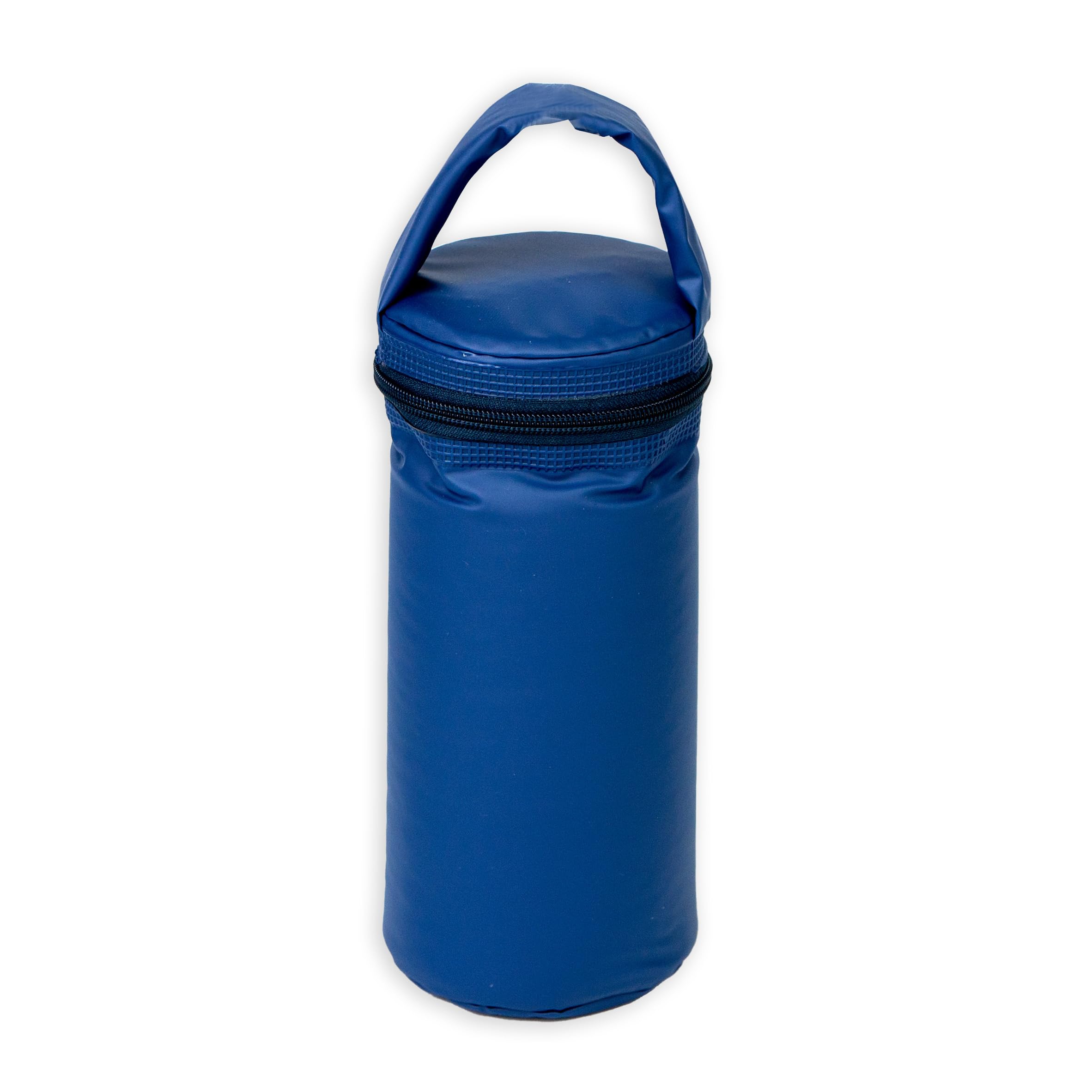 Porta Mamadeira Térmico Impermeável 1L com Alça e Zíper - Conserva Quente e Frio - Ideal para Passeio Bebê (Azul Marinho)