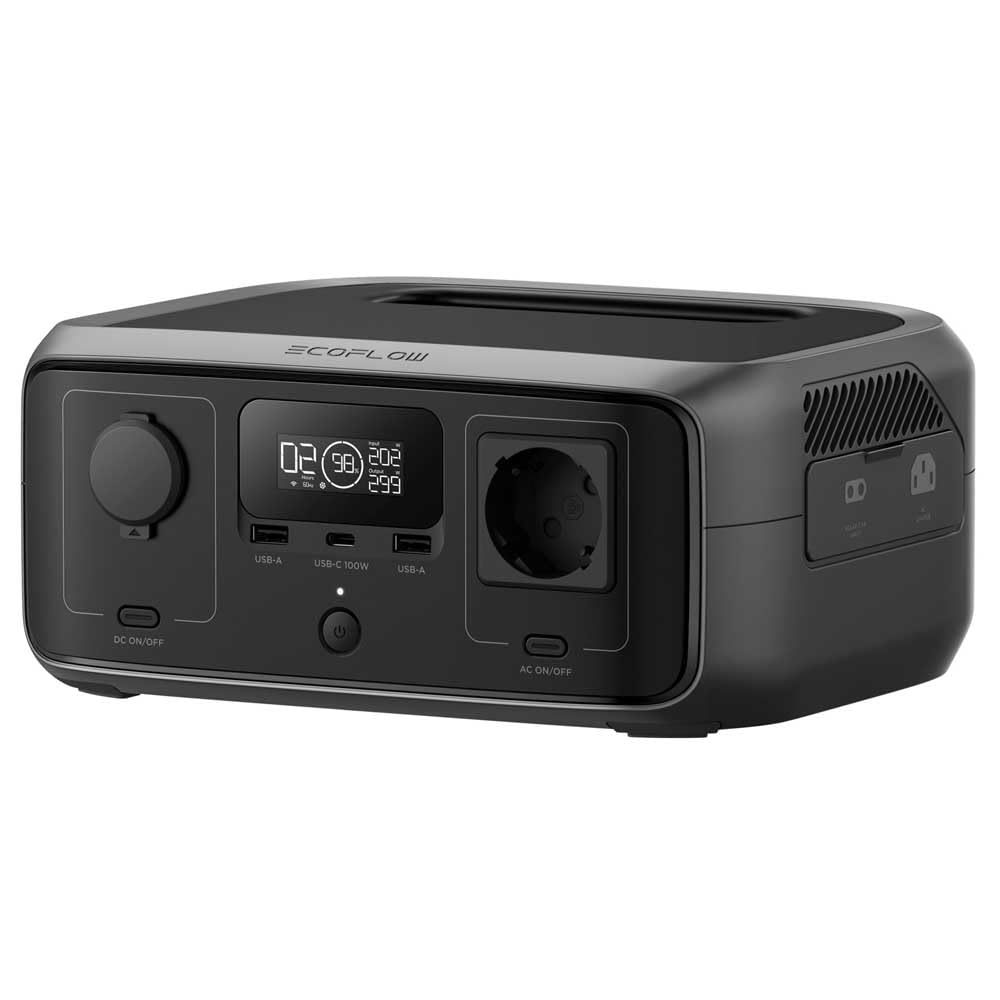 EF ECOFLOW Ecoflow River 3 UPS Estação De Energia Portátil Gerador Solar 300w 245wh Modo X-boost Até 600w Tomada Br 220v