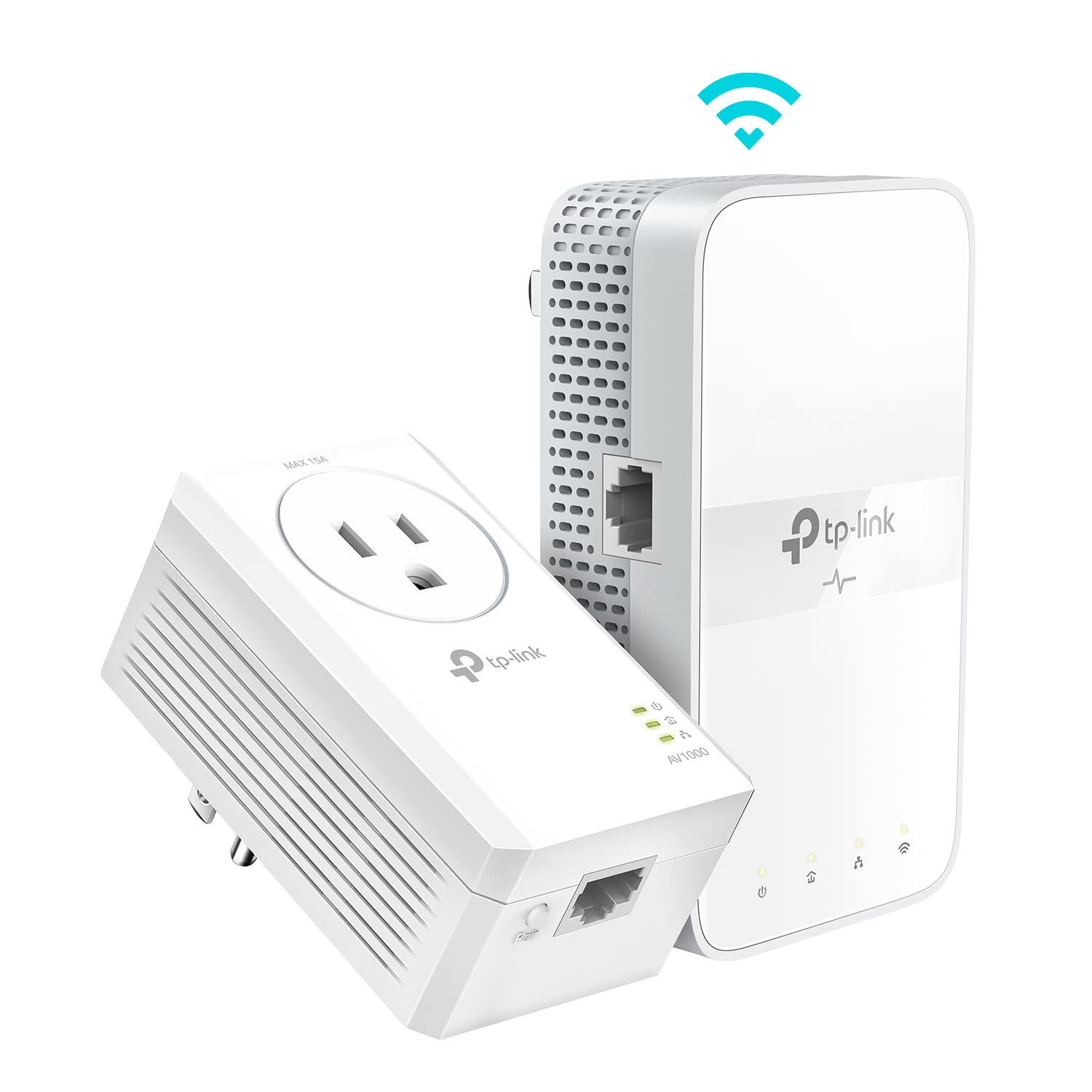 TP-Link Extensor Wi-Fi Powerline (TL-WPA7617KIT) - Adaptador Ethernet Powerline AV1000 com Wi-Fi de banda dupla AC1200, porta Gigabit, Passthrough, OneMesh, Ethernet Over Power, Plug & Play, branco | Inclui adaptador Powerline AV1000 e extensor de banda dupla AC1200, porta Gigabit, OneMesh, Plug Pair & Play (TL-WPA7617 KIT)