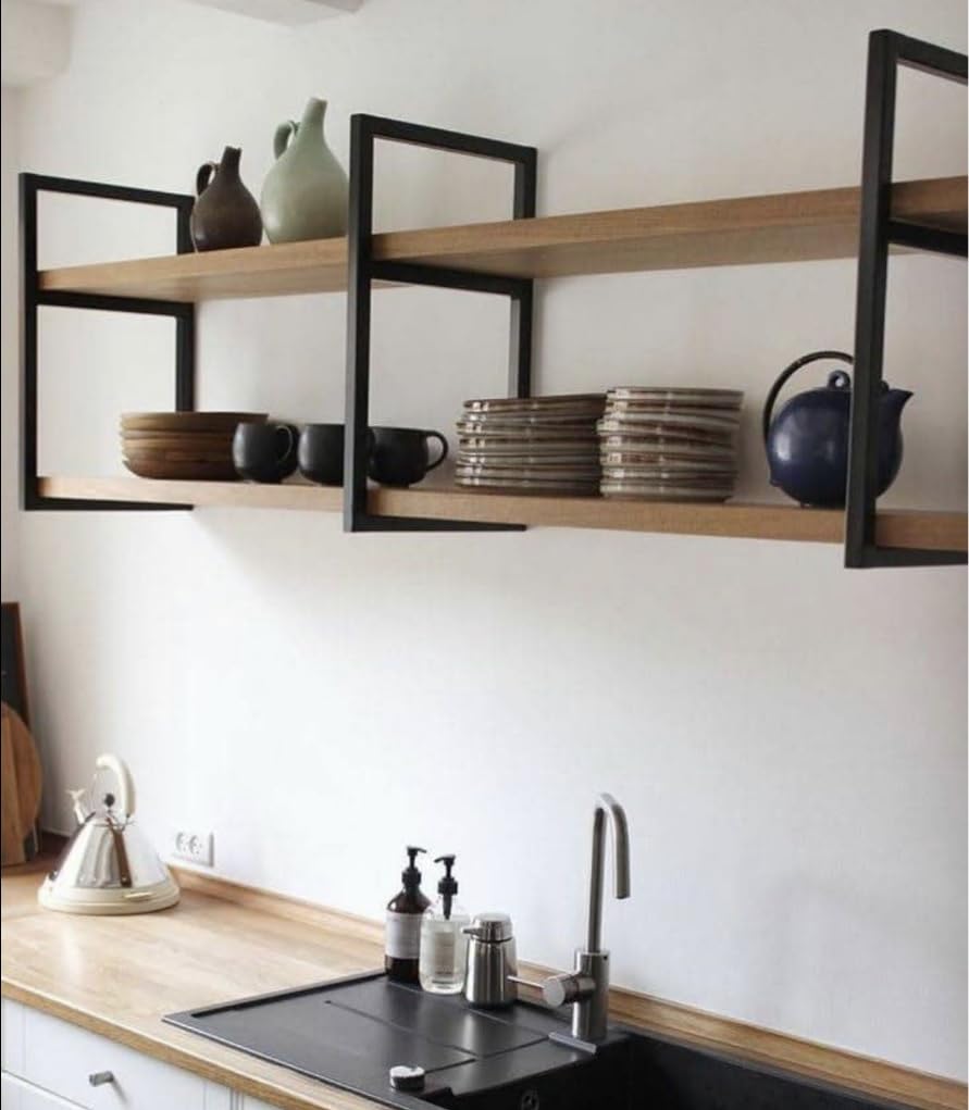 Kit 2 Prateleiras Adesiva Sem Furo Para Banheiro Cozinha Organizador Parede Suporte Porta Shampoo Sabonete Nicho Decorativo Sem Furadeira Instalação Fácil Resistente Moderna