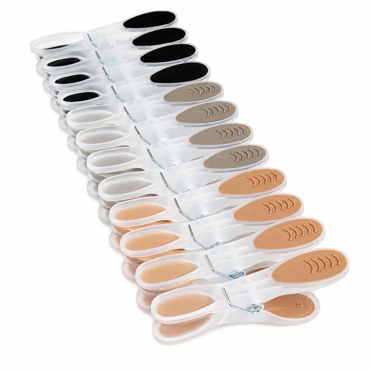 Pregador de Roupa Plástico Transparente com Borracha
