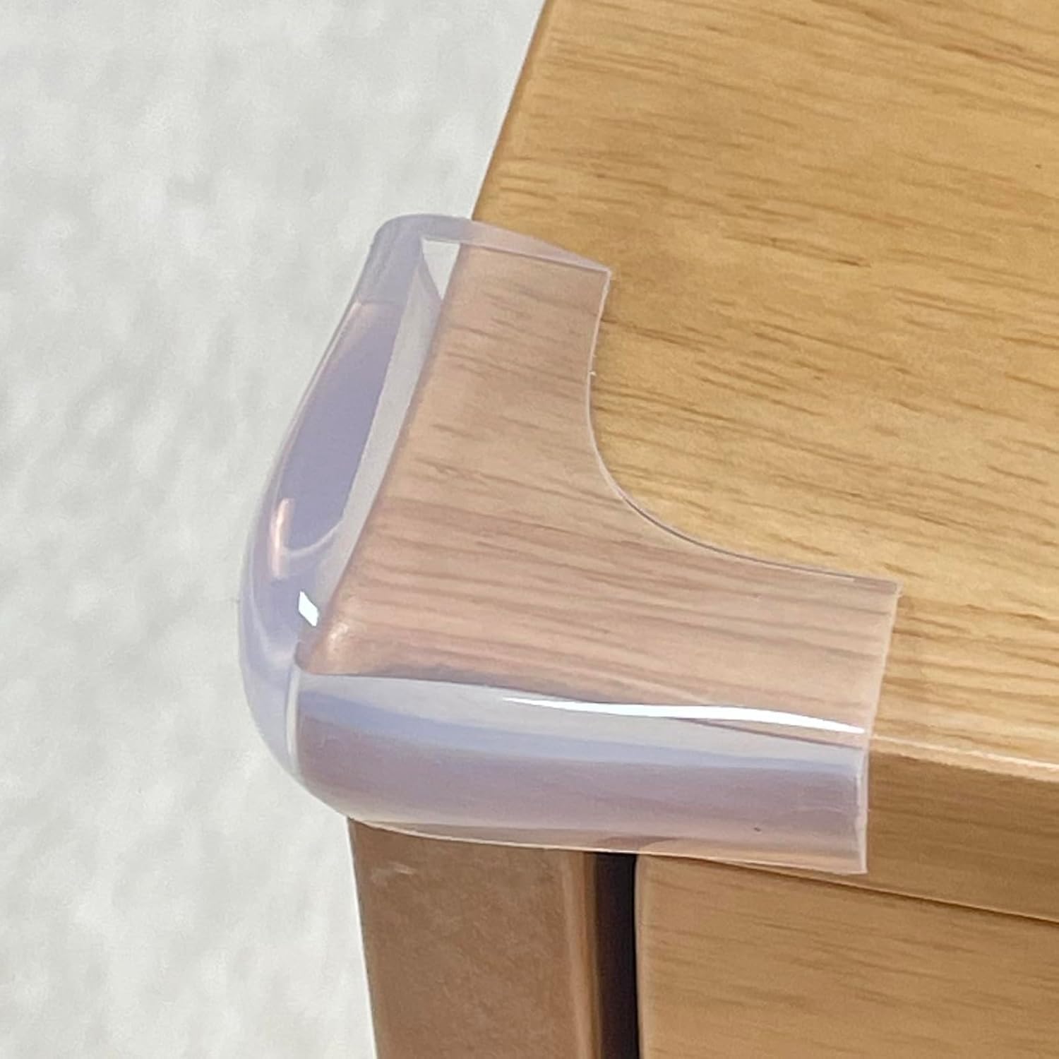 Protetor de Quina para Mesa, Silicone Transparente, Kit com 4 Peças, Proteção para Bebês, Flexível e Discreto
