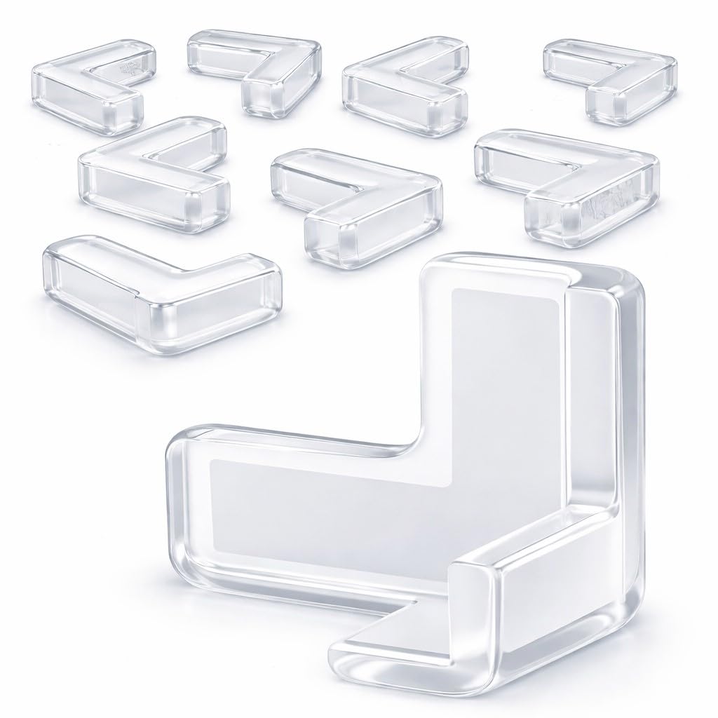 Protetor de Quina para Bebê Silicone Transparente Kit 10 Peças Protetor de Canto Mesa Segurança Infantil