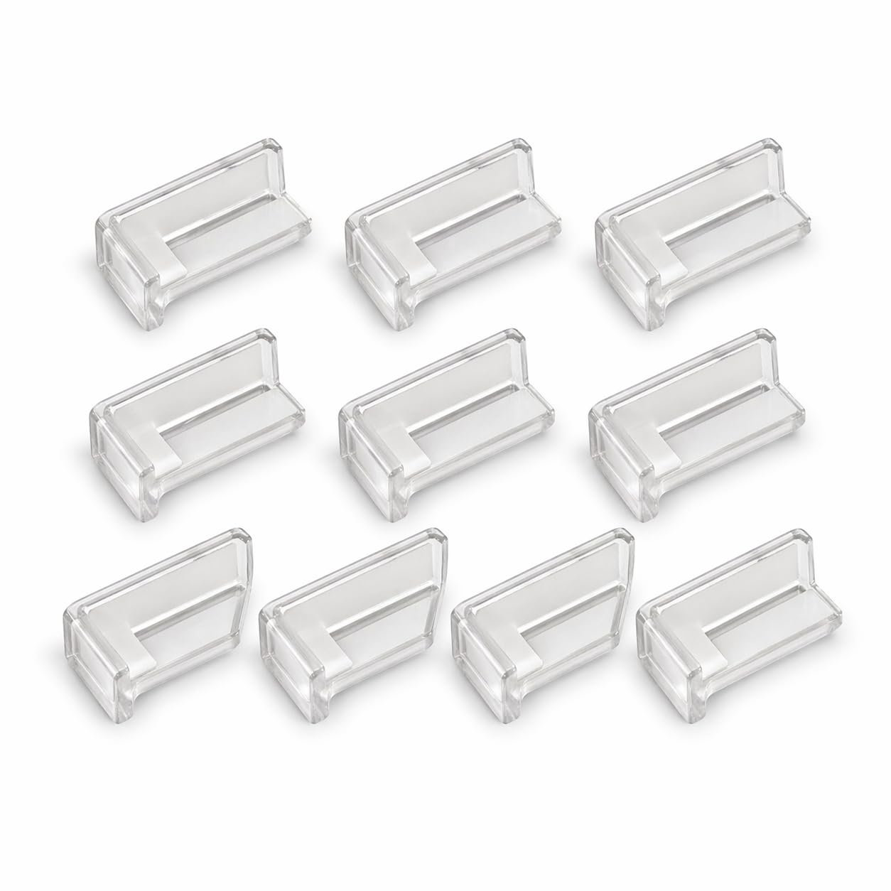 Protetor de Quina de Silicone Transparente, Proteção para Móveis, 10 Unidades