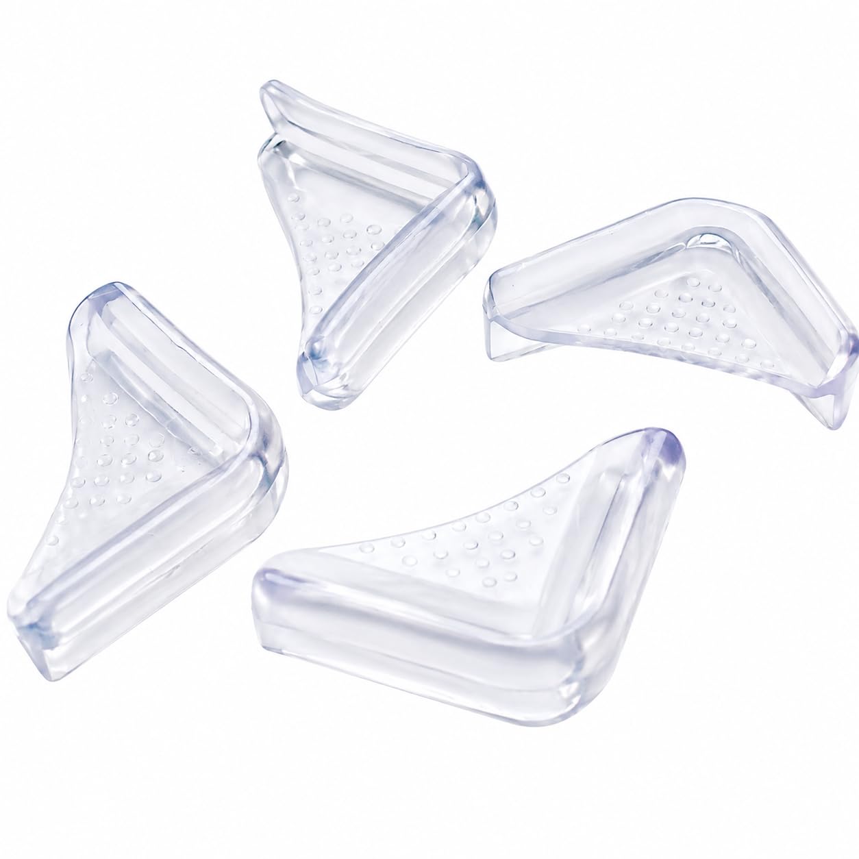 Protetor de Quina em Silicone Transparente – Kit com 4 Unidades | Segurança Infantil e Proteção de Móveis lina Premium