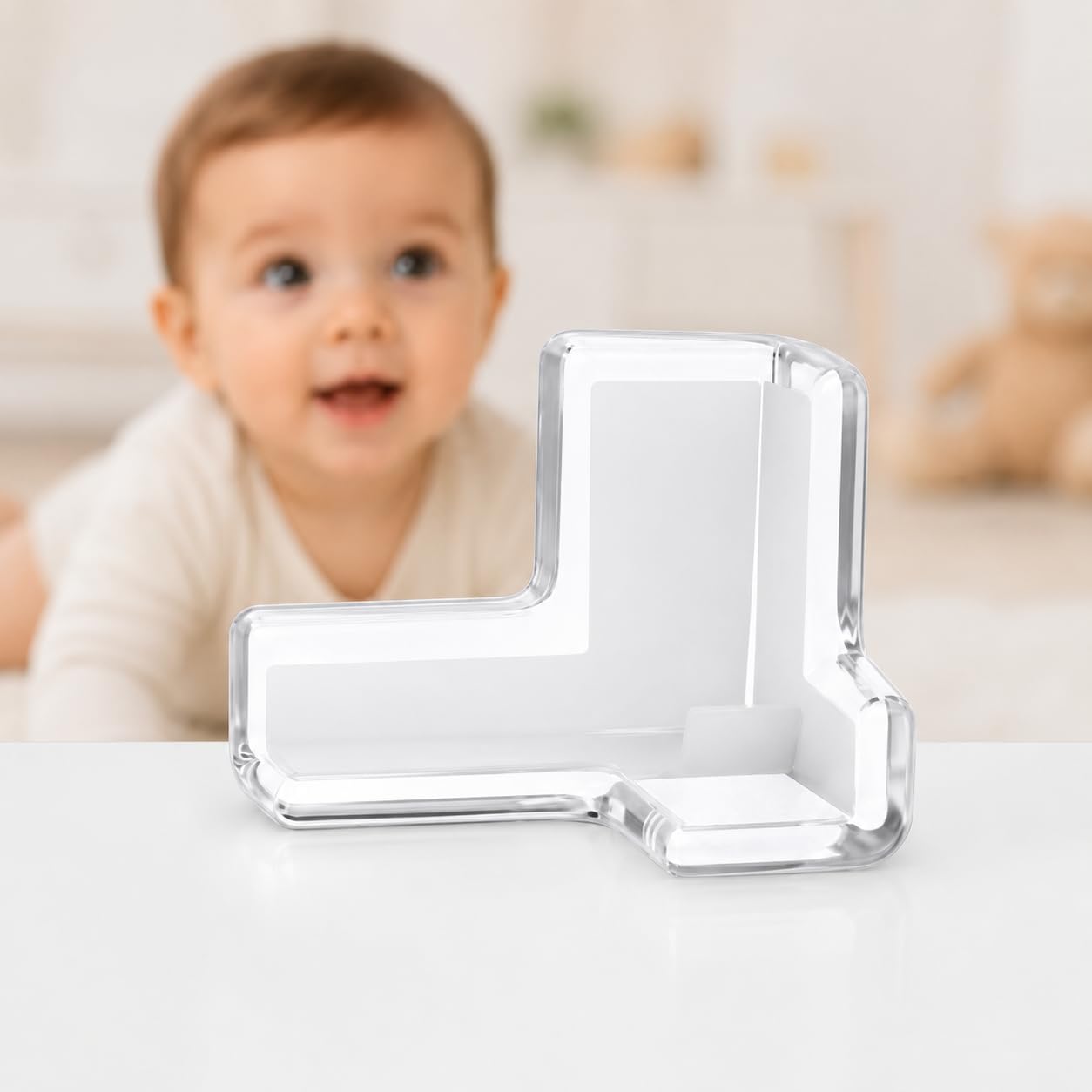 Protetor de Quina Silicone Transparente 10 Peças Segurança Infantil