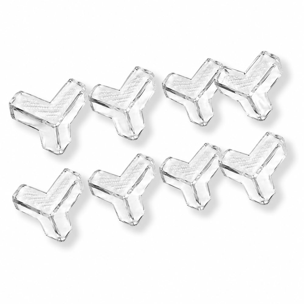 Kit 8 Protetor de Quina Silicone Bebê Criança Canto de Mesa