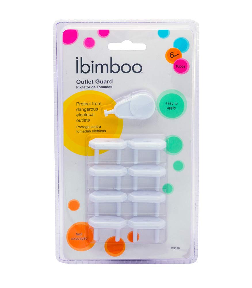 Ibimboo Protetor De Tomadas Branco Pequeno Pacote De 10