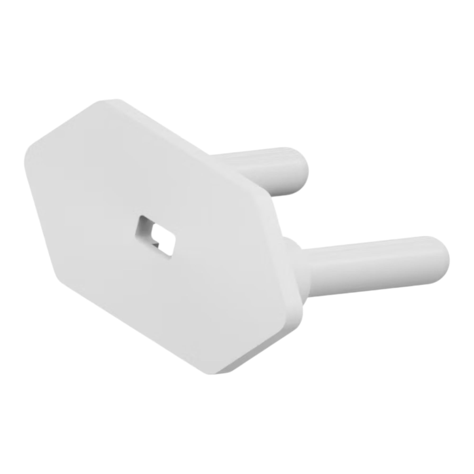 Protetor de Tomada Antichoque para Bebê, Branco, Kit com 10 Protetores e 4 Chaves, Segurança Infantil, 3.56x1.76cm