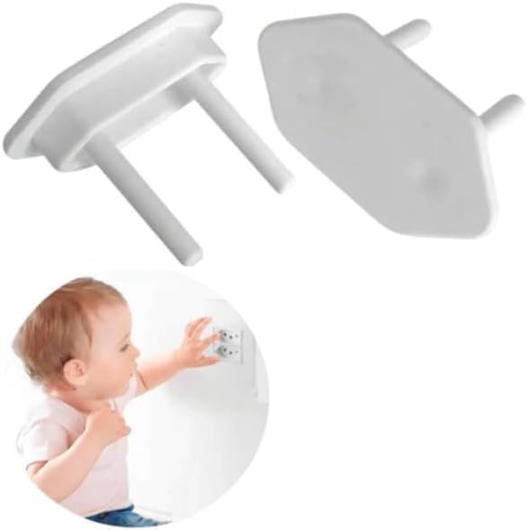 Kit 20 Protetor de Tomada Anti Choque Segurança do Bebe ABNT Branco Fácil de Instalar Segurança Rápida