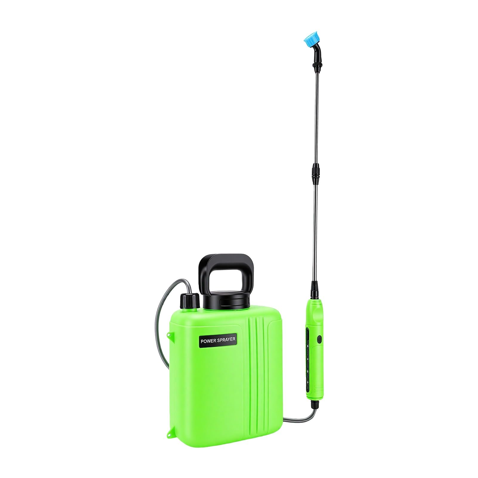 Luocute Pulverizador Elétrico de Jardim 6L, Pulverizador Alimentado por Bateria Com Bateria de 2000mAh, Varinha Ajustável de 3 Bicos, para Gramado, Jardim, Rega de Plantas, Fertilização