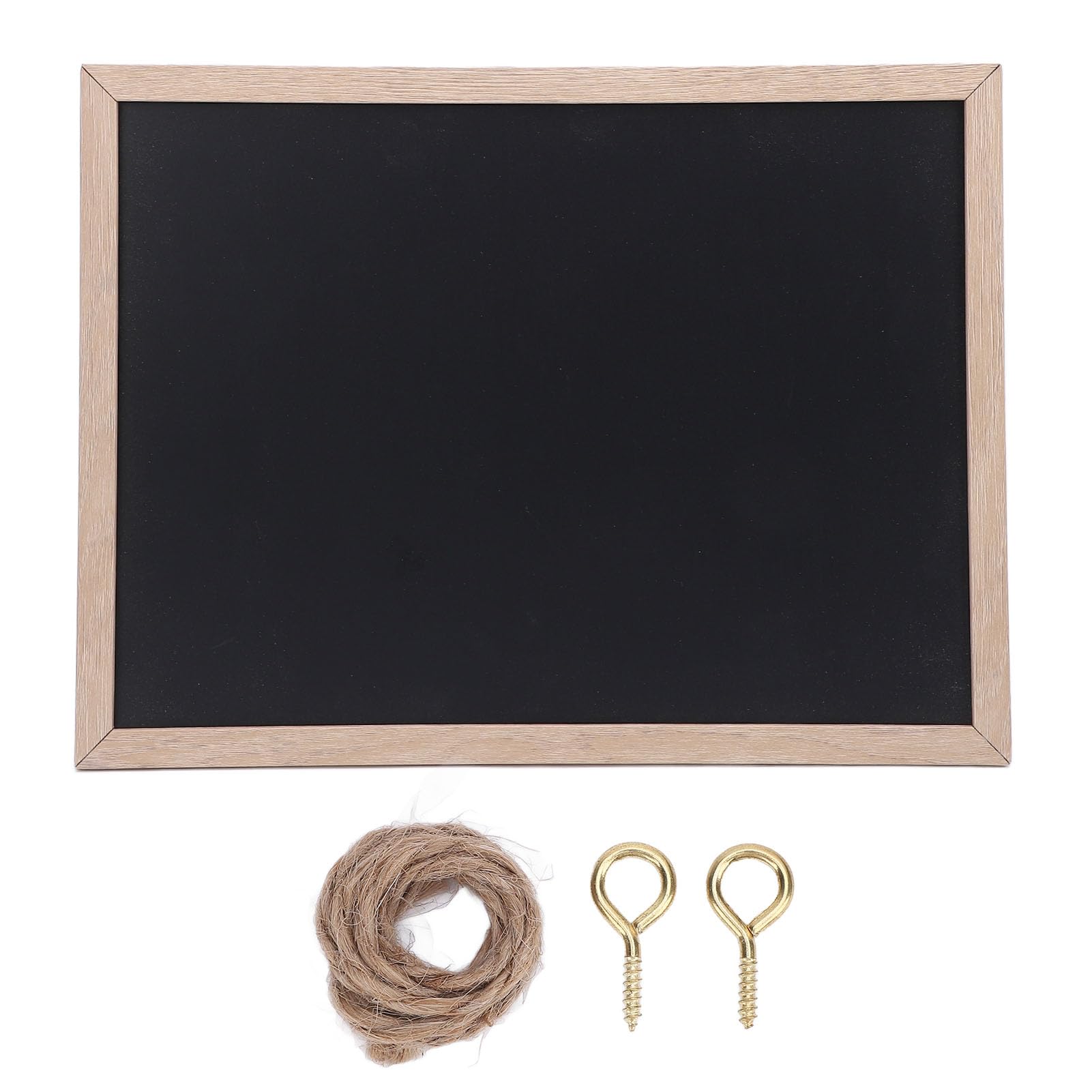 HERCHR Quadro-negro pequeno, quadro negro de madeira para pendurar no quadro de mensagens e decorações de eventos especiais para feiras noturnas 30 x 40 cm