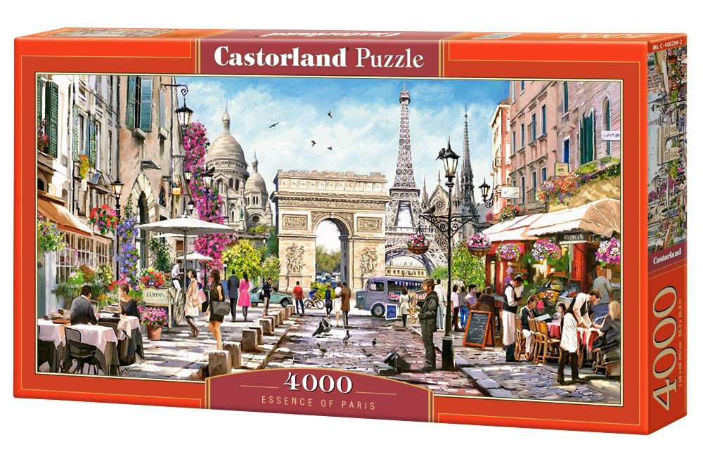 CASTORLAND Quebra-cabeça de 4000 peças, Essência de Paris, França, Torre Eiffel, monumentos icônicos, quebra-cabeças adultos, Castorland C-400294-2