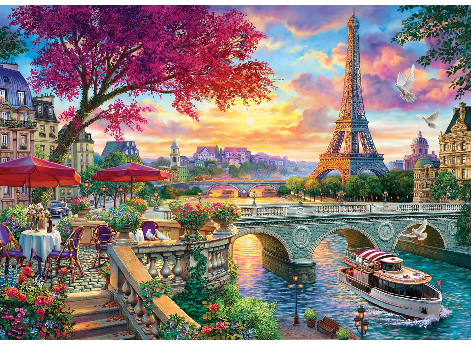 Anatolian Quebra-Cabeça - Blooming Paris, De 3.000 Peças, Nº 4919