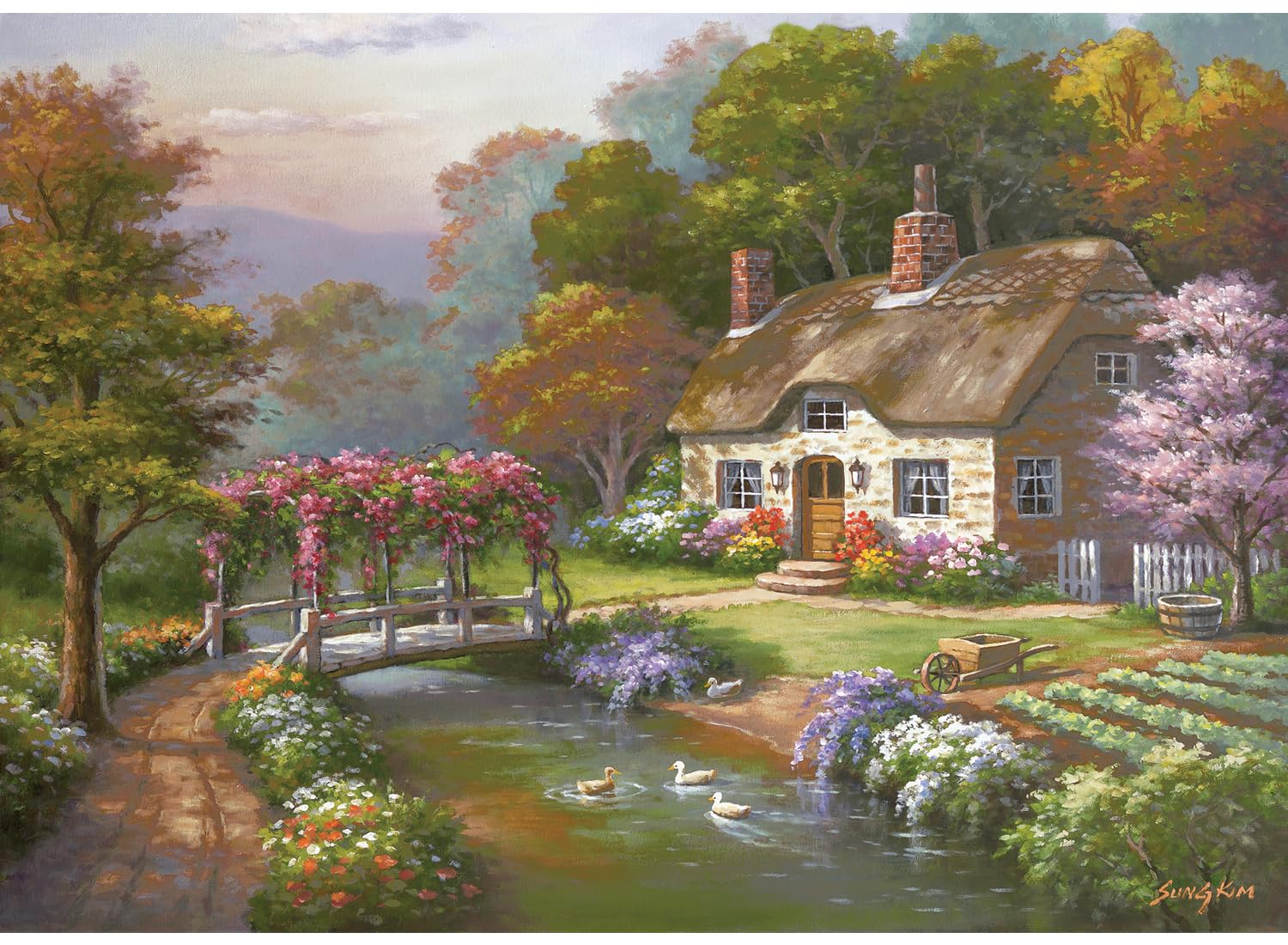 Anatolian Quebra-Cabeça - Rose Cottage, De 3.000 Peças, Nº 4917