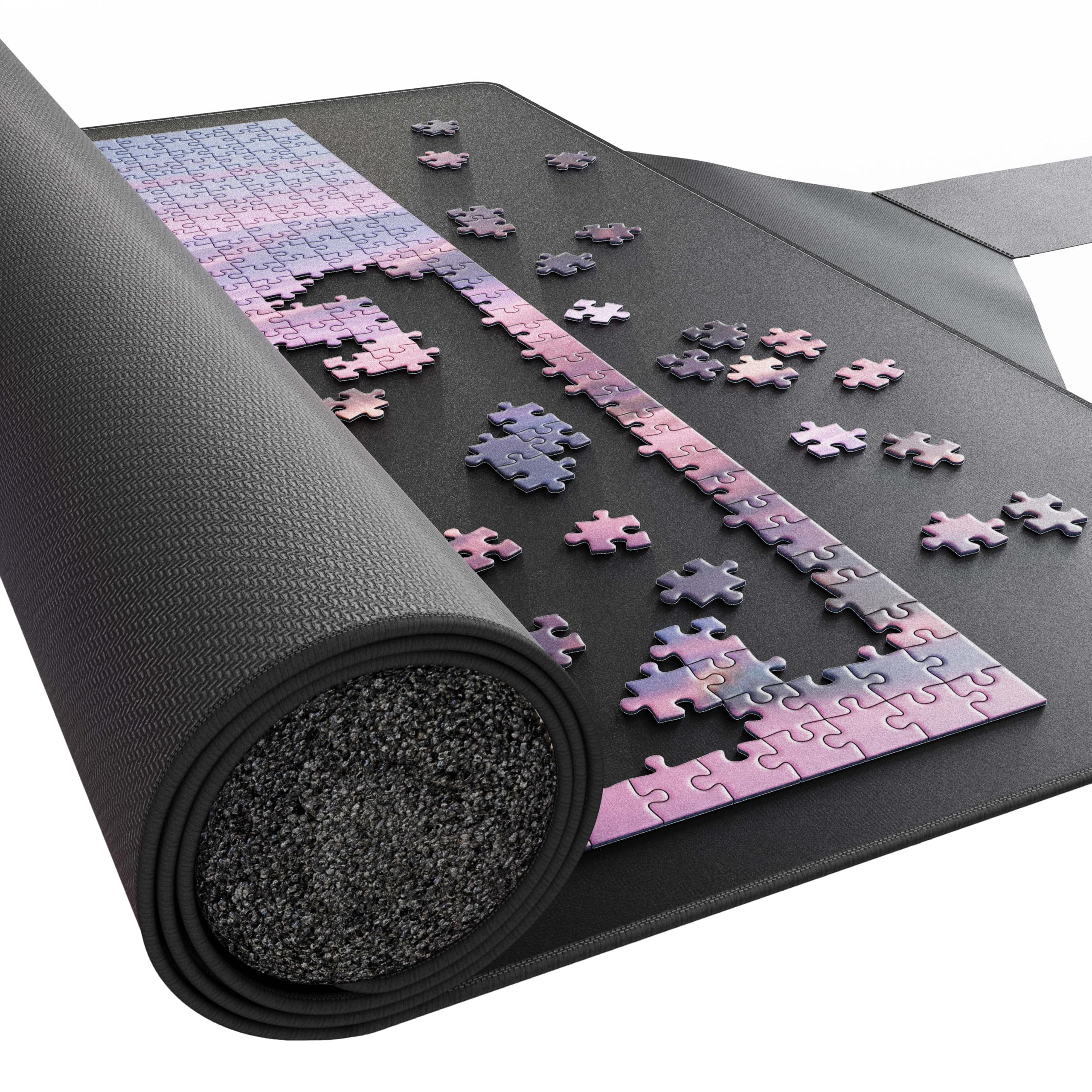 Tapete de quebra-cabeça – Até 3000 peças – 94 x 159 cm – Quadro de quebra-cabeça antiderrapante – Enrole em segundos – Armazenamento de quebra-cabeça Puzzlup com embalagem de presente