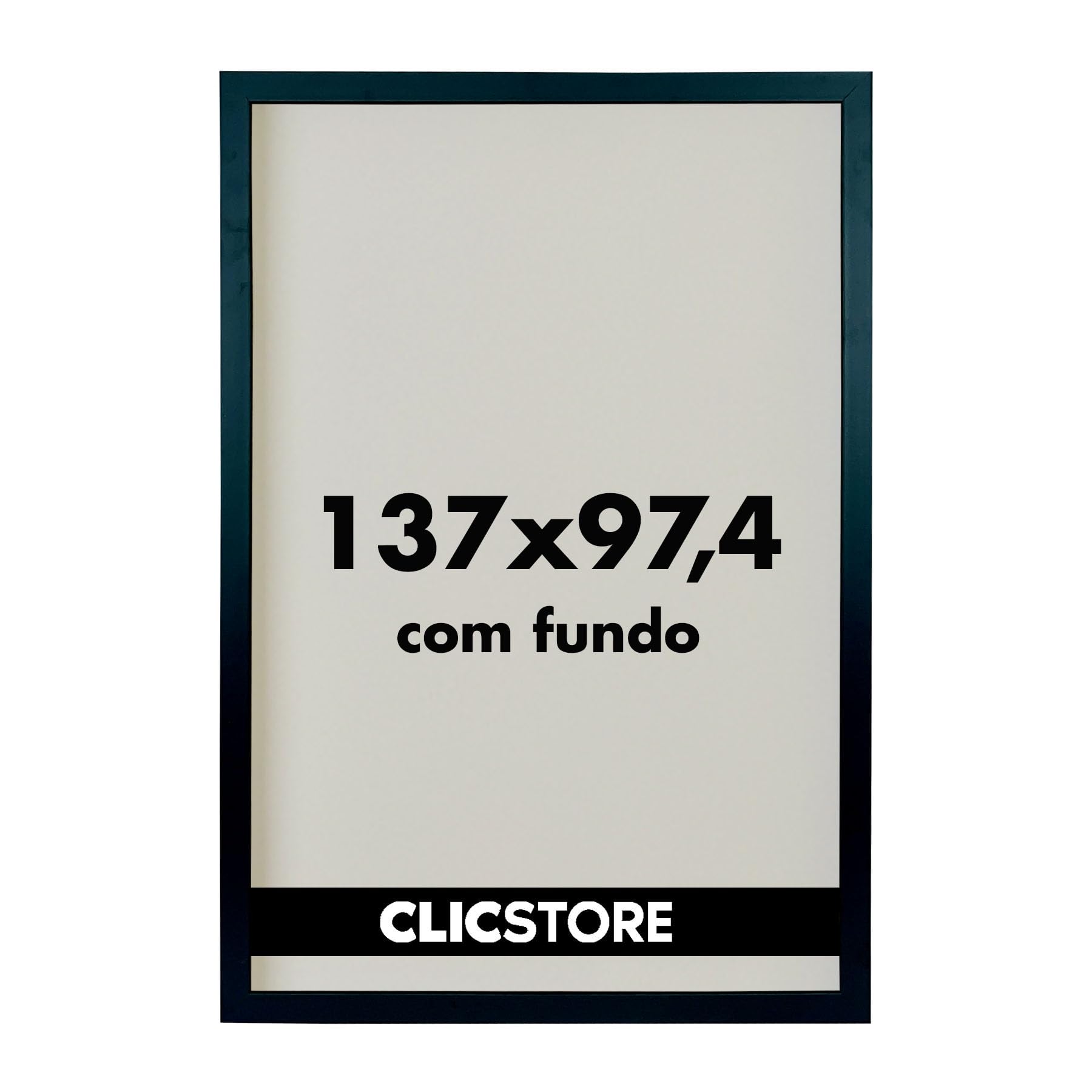 Moldura Panorâmica 97,4x137,2 Quebra Cabeça Grow Puzzle 4000 peças sem Vidro Decoração Personalizada Parede Sala (Preto)