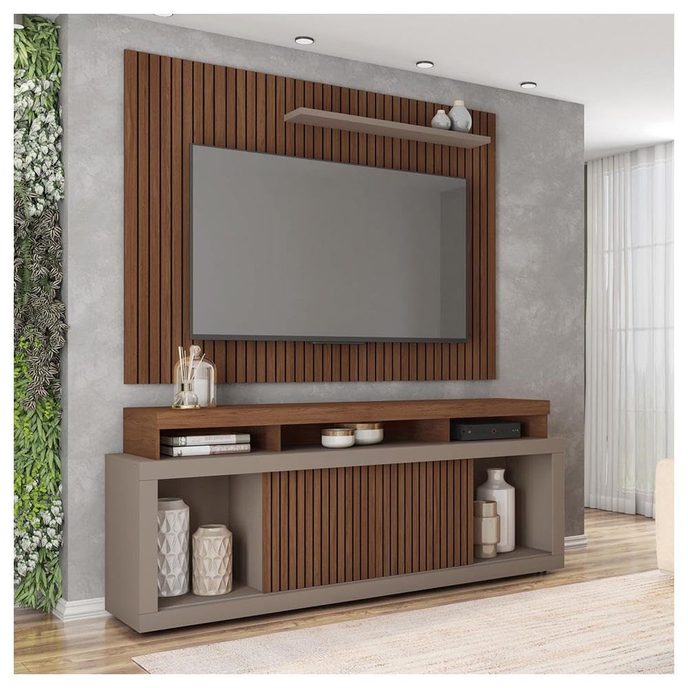 Rack E Painel Para Tv até 70 Polegadas Sun Marrom Caemmun