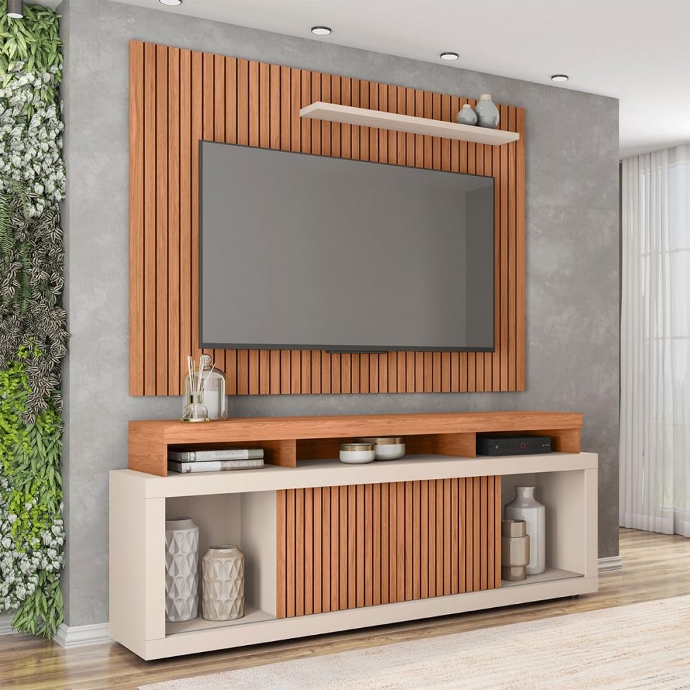Rack para TV até 70" com Painel 2 Portas Caemmun Aegon