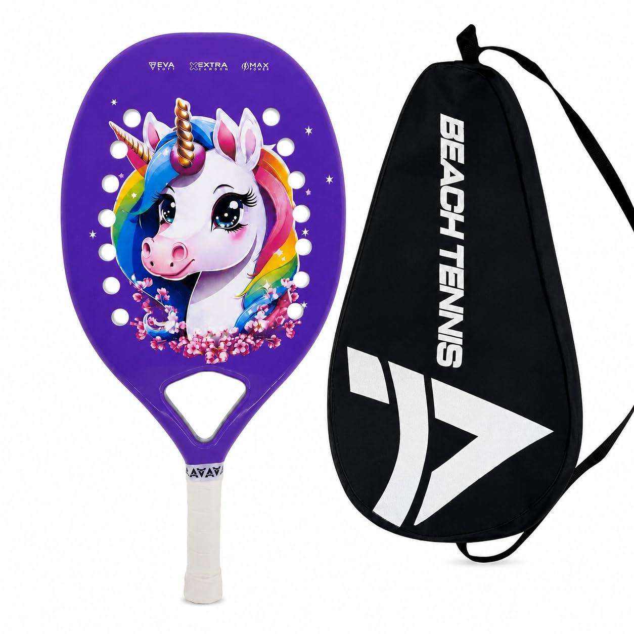 Raquete Beach Tennis Infantil Kids + Carbono 3k