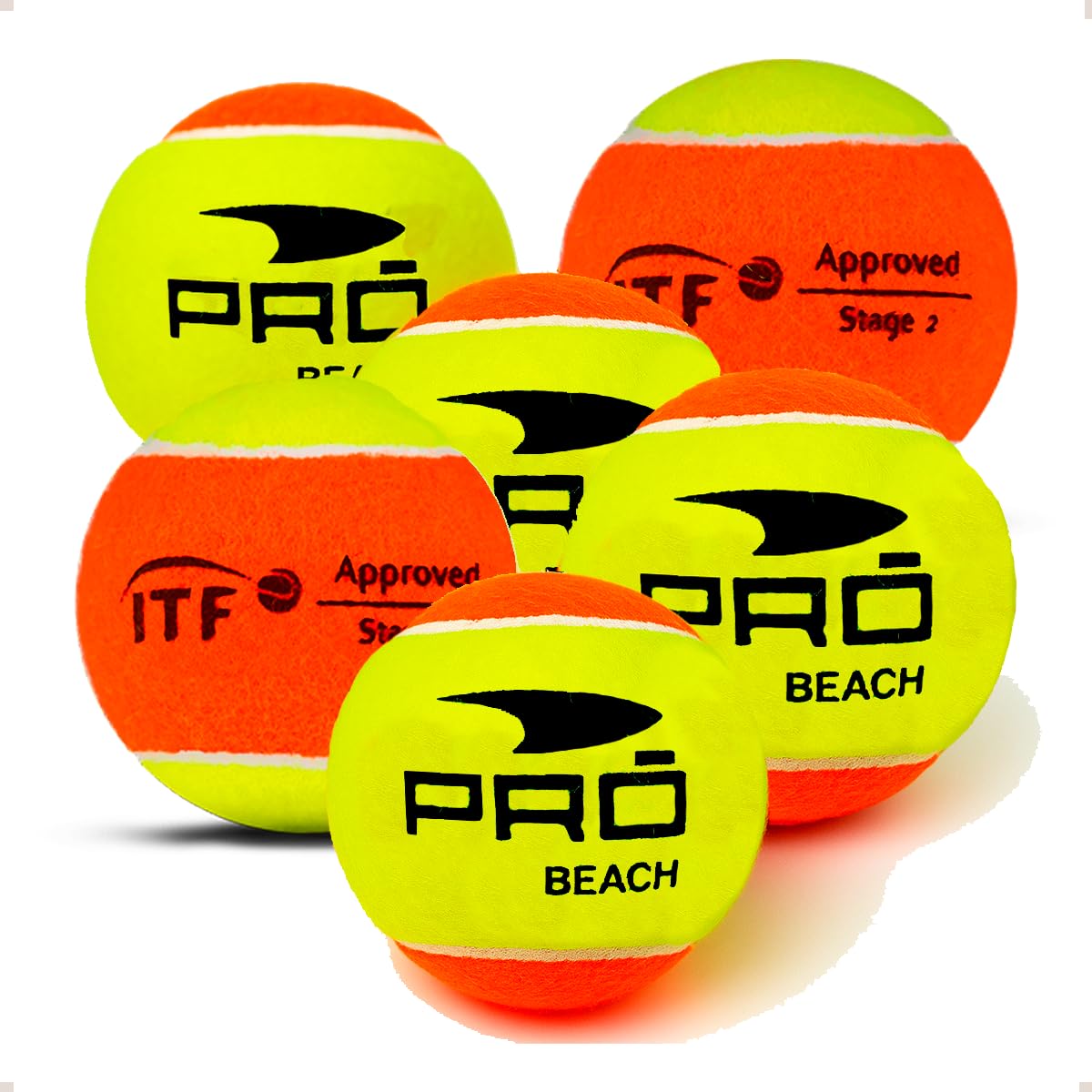 Bola de Beach Tennis Profissional Pack com 6 Bolas Oficial Approved Original Bolinha Beach Tênis