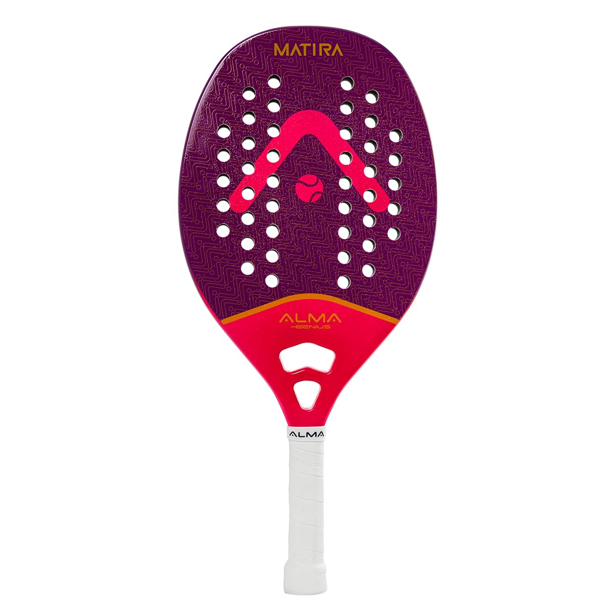 Alma Genius, Raquete Beach Tennis Matira 1K Roxa e Rosa Alma Genius