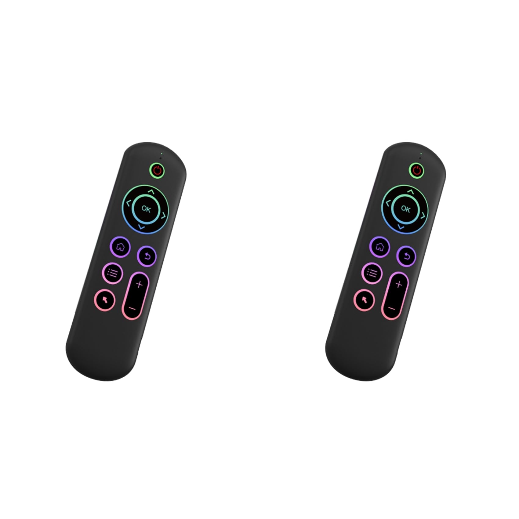 2 touchpad remoto M5 IR 2.4G Air Mouse para Android TV Box PC teclado sem fio mouse voador (com retroiluminação colorida)