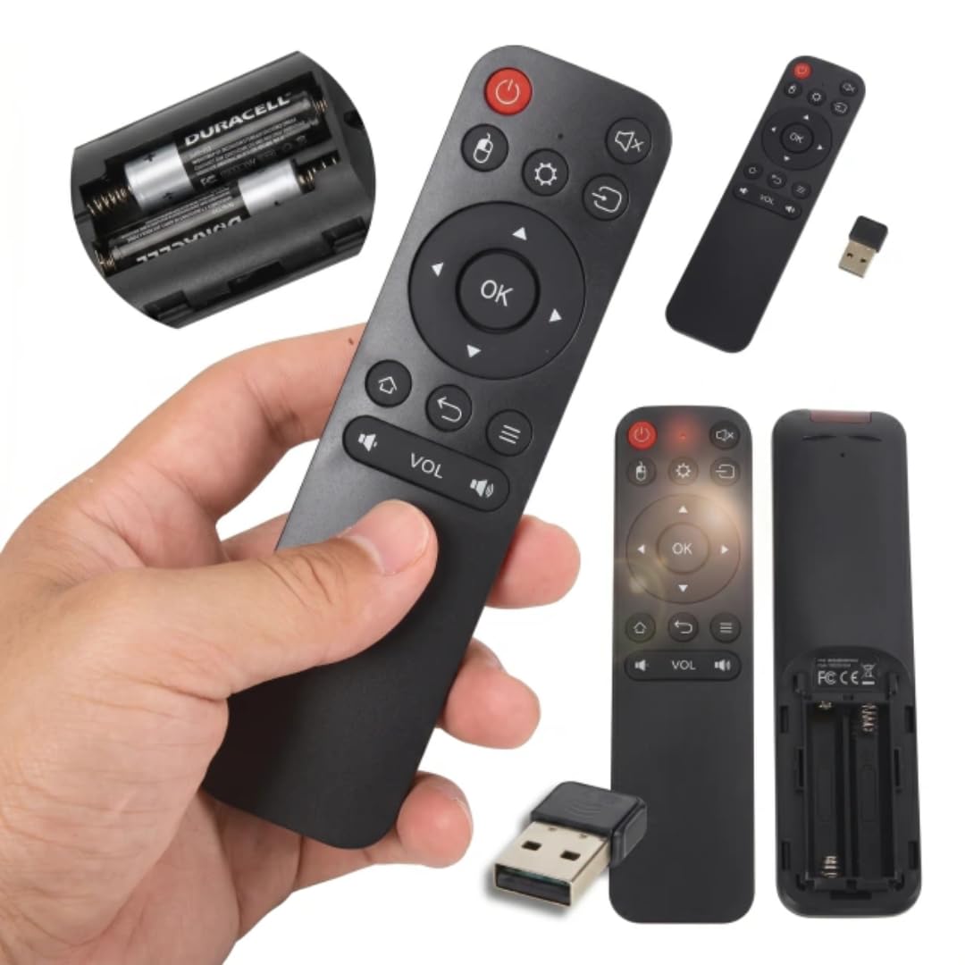 Controle Remoto Usb Compatível Tv Box Smart Tv Sem Fio Mouse