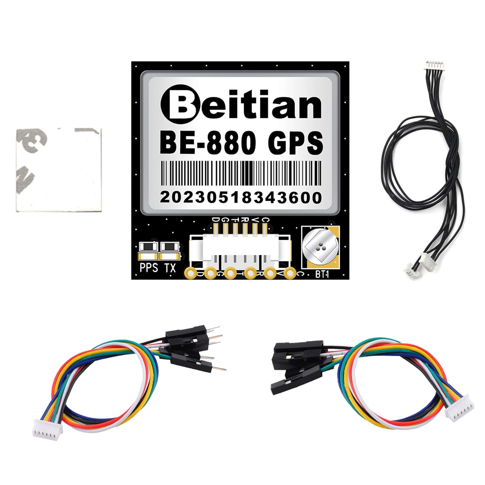 Módulo receptor GPS BE-880 com flash HMC5883L Compasso antena GPS 10º chip TTL nível 38400bps para aeronaves Arduino Pixhawk APM controlador de voo