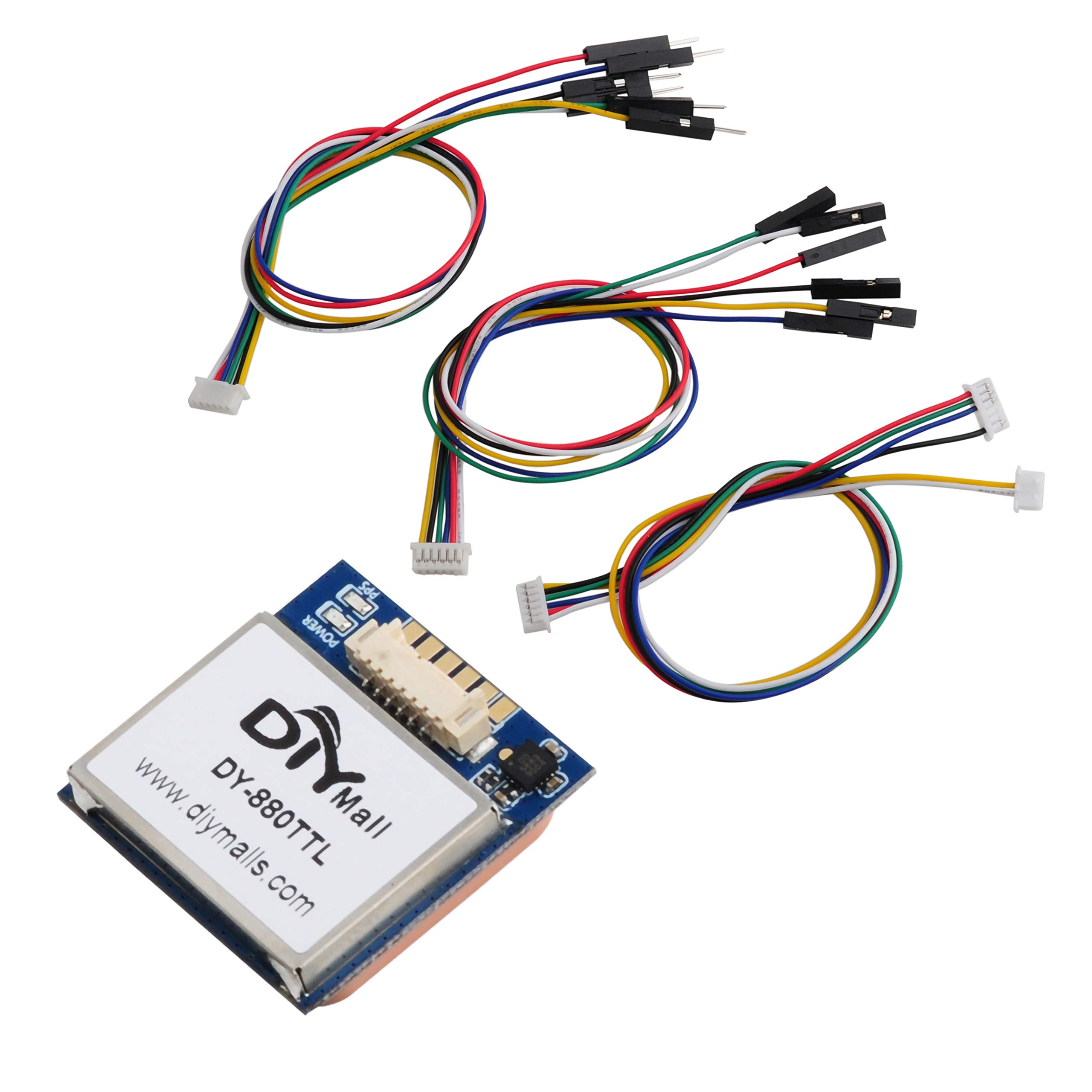Geekstory Nome do Módulo receptor GPS DY-880 TTL com flash HMC5883L bússola e antena ativa - suporta Glonass Beidou para controle de voo CC3D de aeronaves Arduino FPV, substitui BN-880
