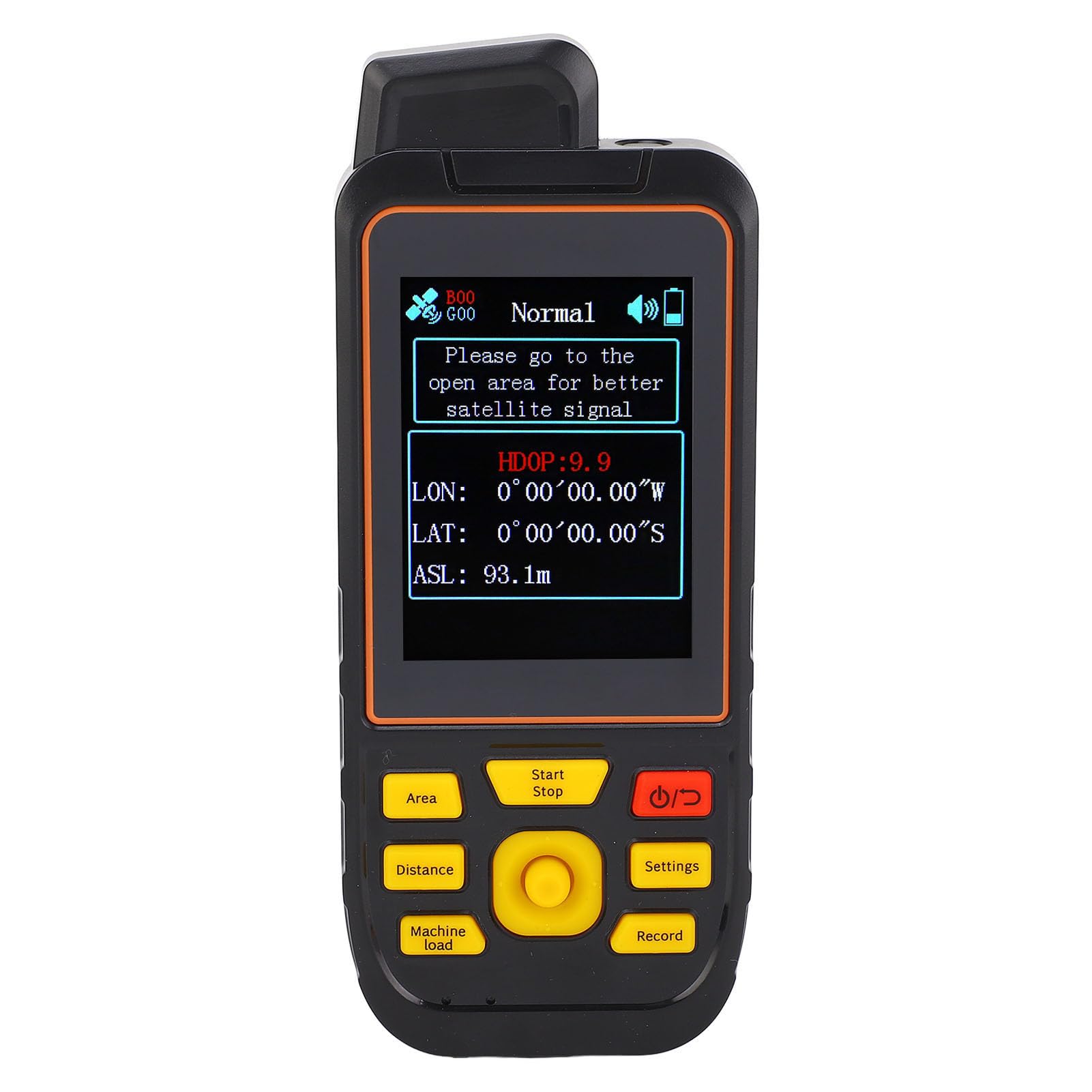Equipamento de Levantamento de Terreno GPS Com Tela de 2,8 pol. Receptor GNSS Chip Medidor Portátil de área de Terreno para Terras Agrícolas